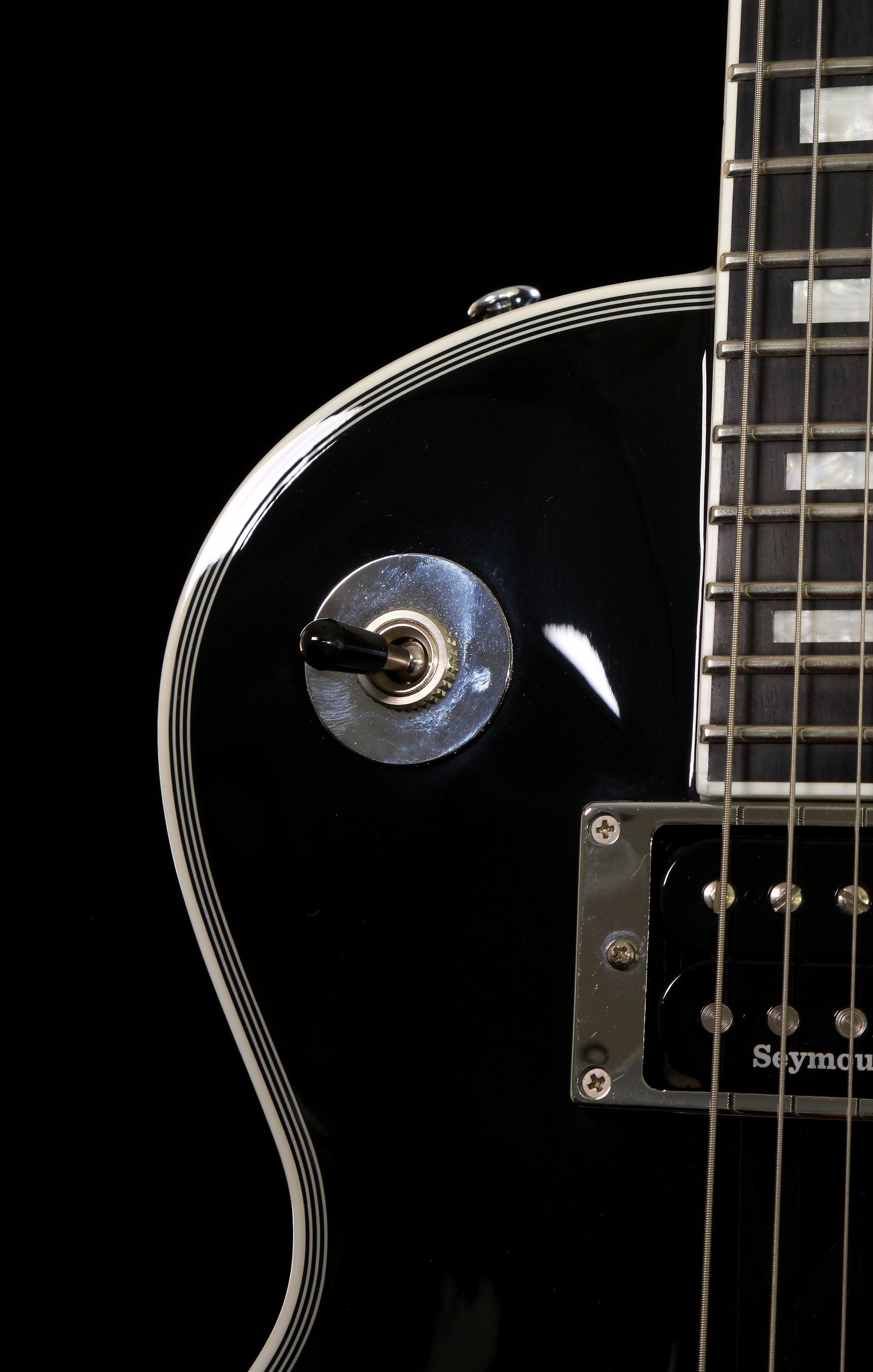 Edwards by ESP E-LP-130CD JS John Sykes Ebony Seymour Duncan