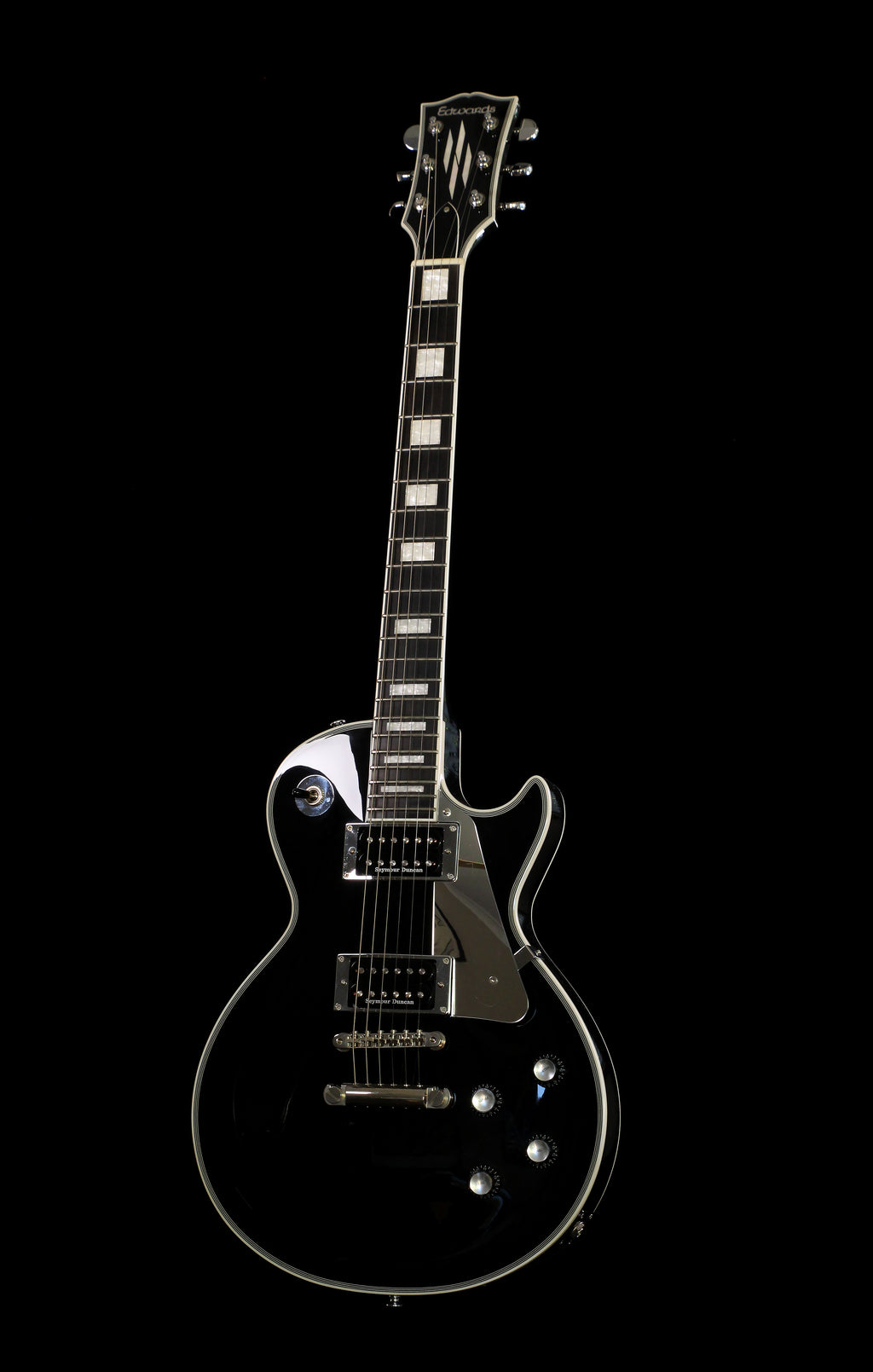 $Edwards by ESP E-LP-130CD JS John Sykes Ebony Seymour Duncan