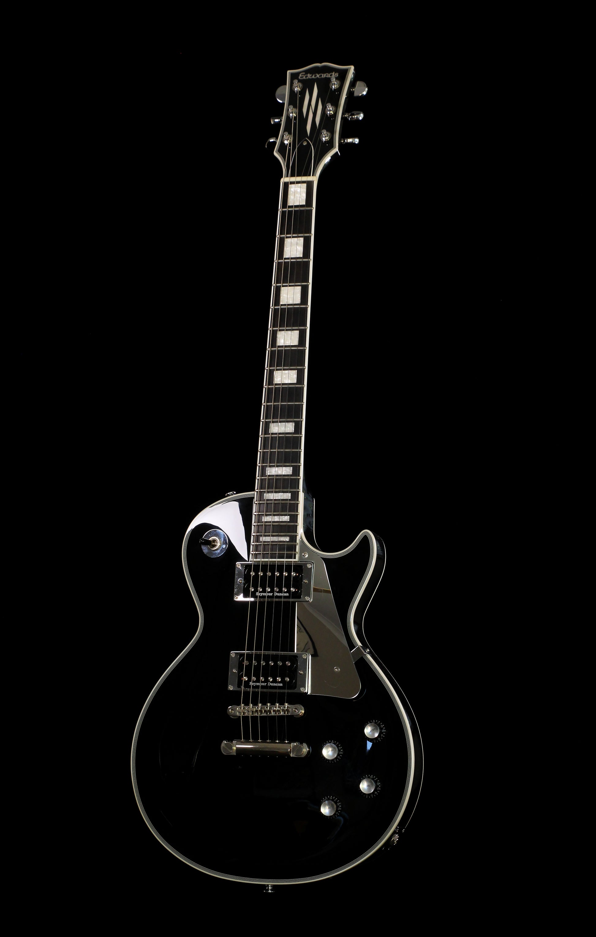 $Edwards by ESP E-LP-130CD JS John Sykes Ebony Seymour Duncan