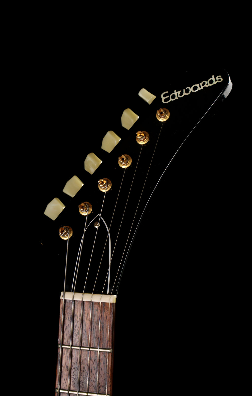 Edwards by ESP E-EX Explorer Ebony / Gold Hardware 2014 Seymour Duncan Pickups