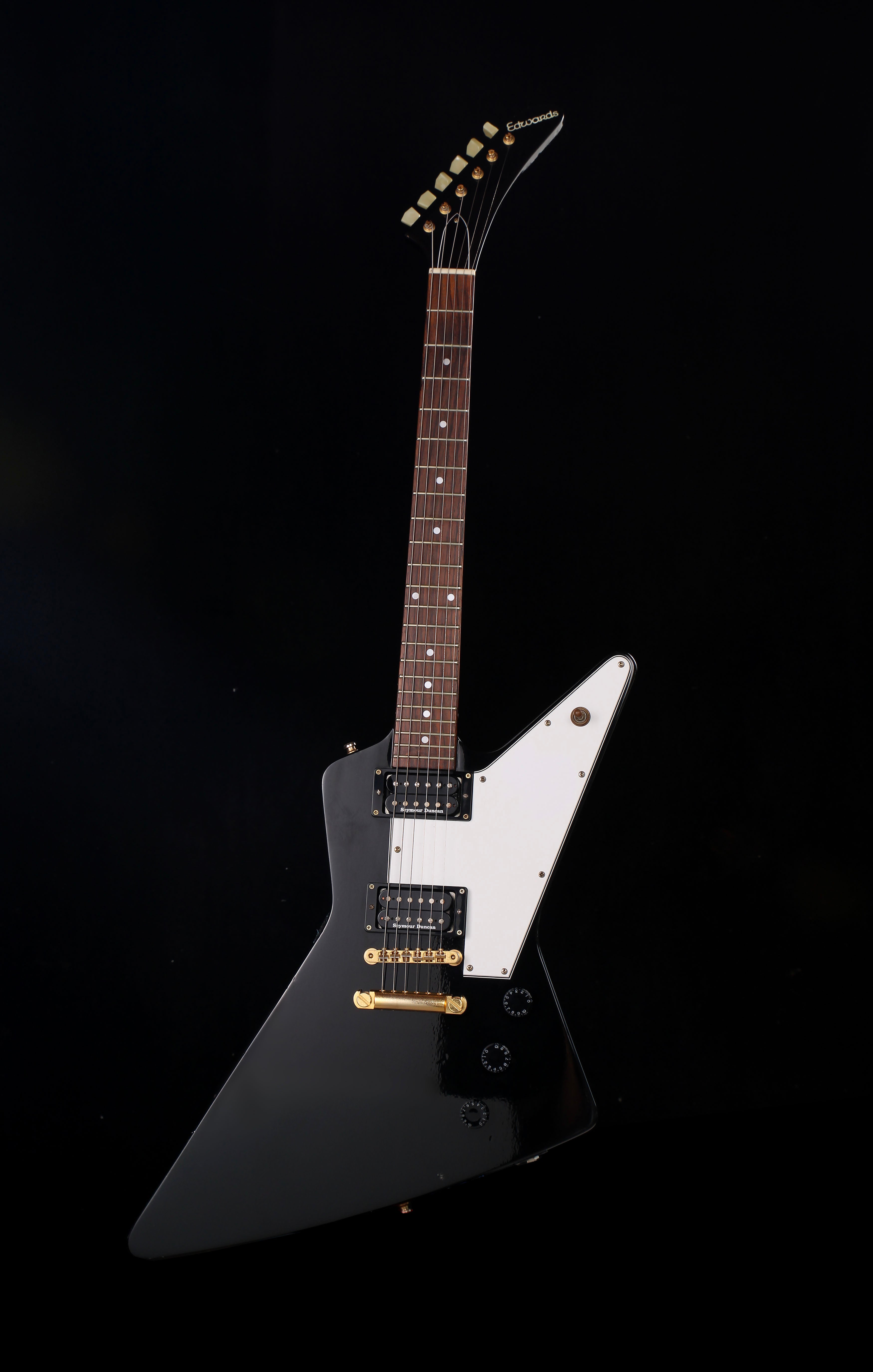 Edwards by ESP E-EX Explorer Ebony / Gold Hardware 2014 Seymour