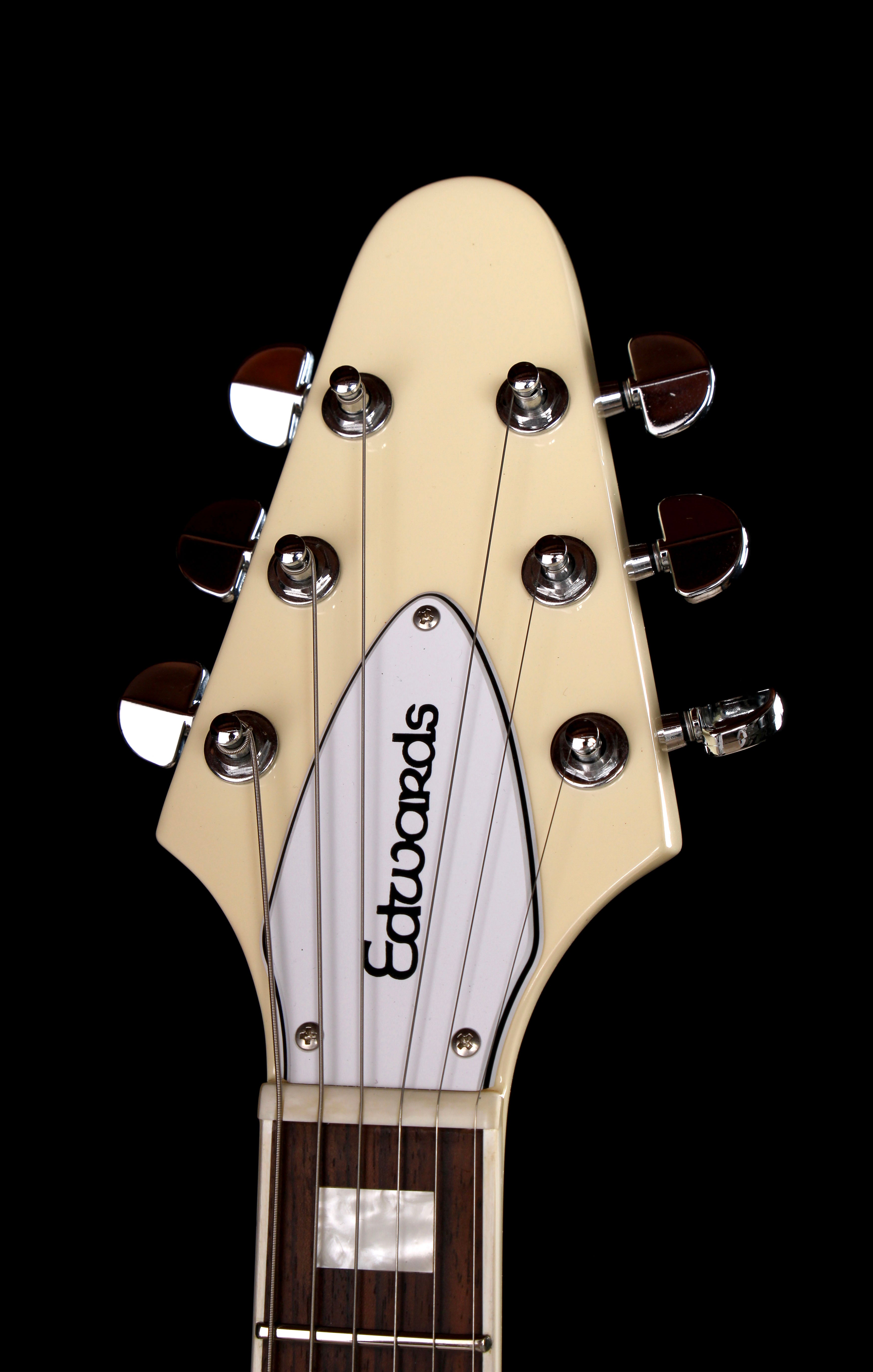 Edwards by ESP E-FV Flying V Vintage White – Soul Drifter Guitars