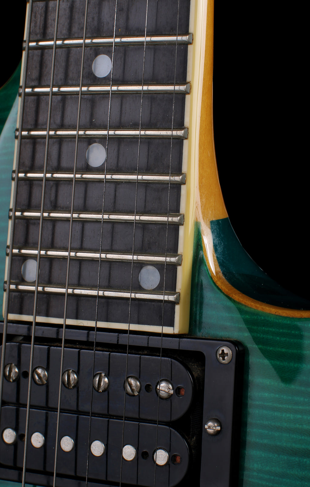 Edwards by ESP E-HR 145 QM See Through Green Seymour Duncan Floyd Rose