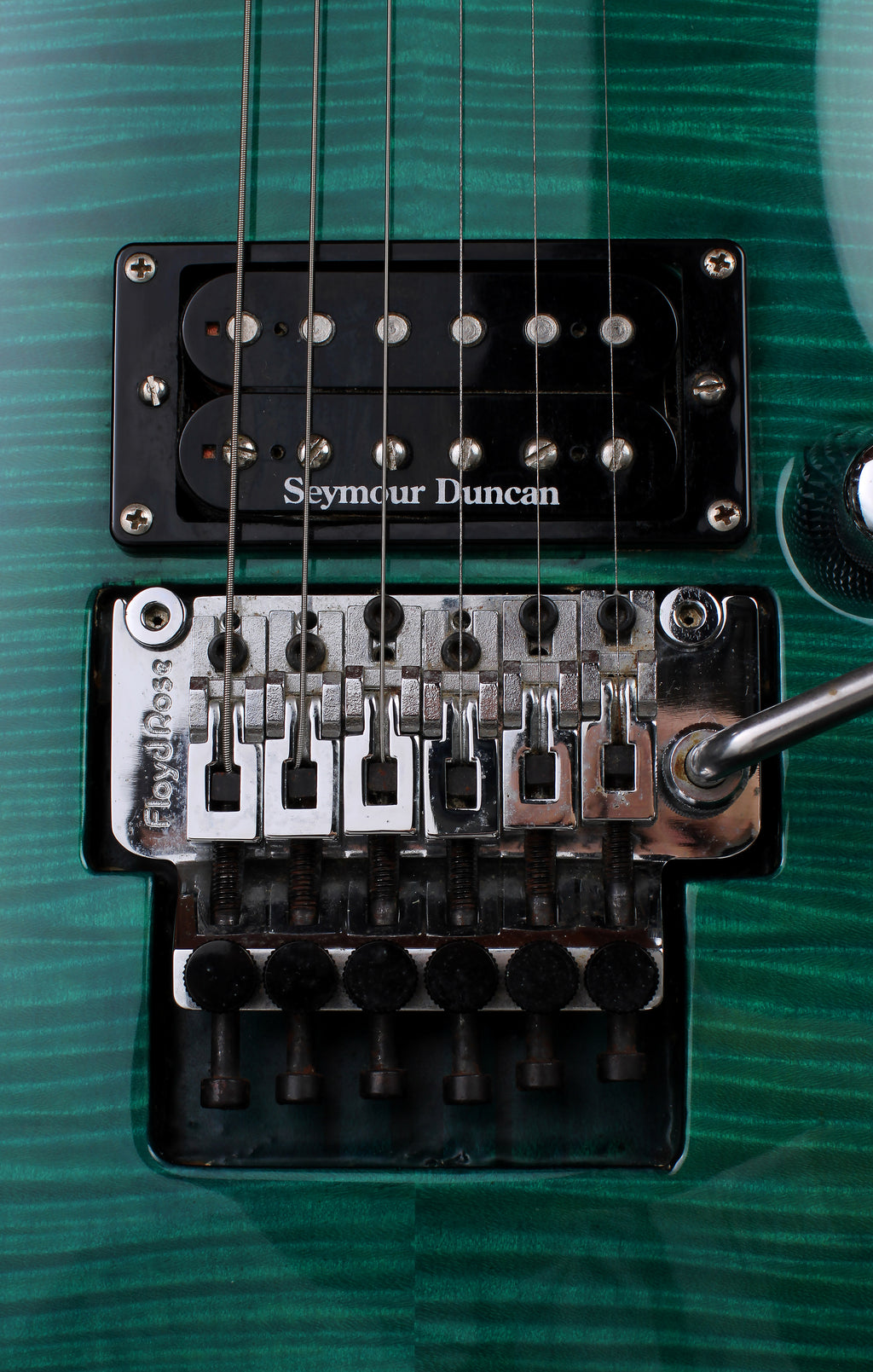 Edwards by ESP E-HR 145 QM See Through Green Seymour Duncan Floyd Rose