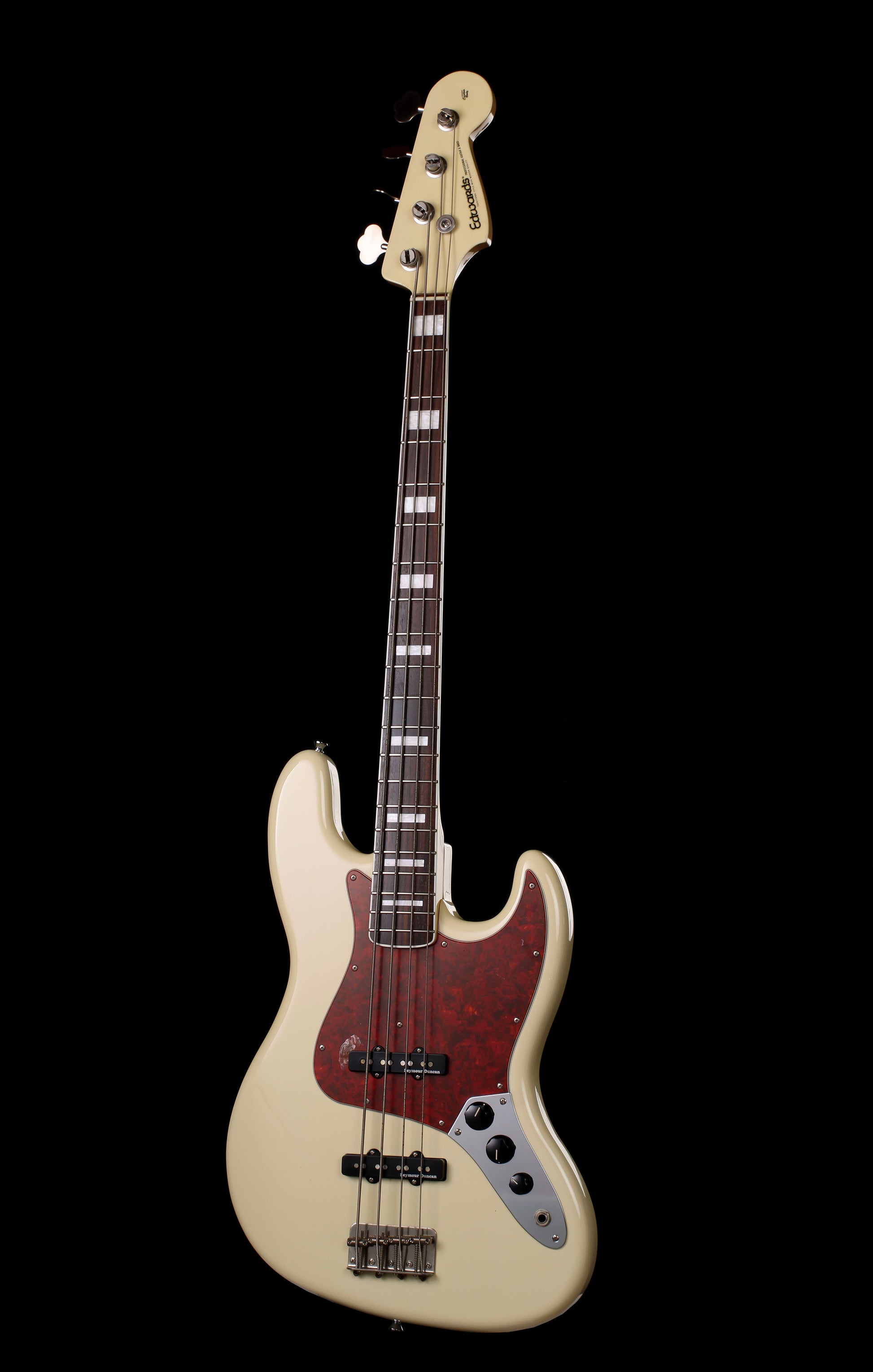 Edwards by ESP E-JB-130ALR Jazz Bass Vintage White 2015 Seymour Duncan Pickups