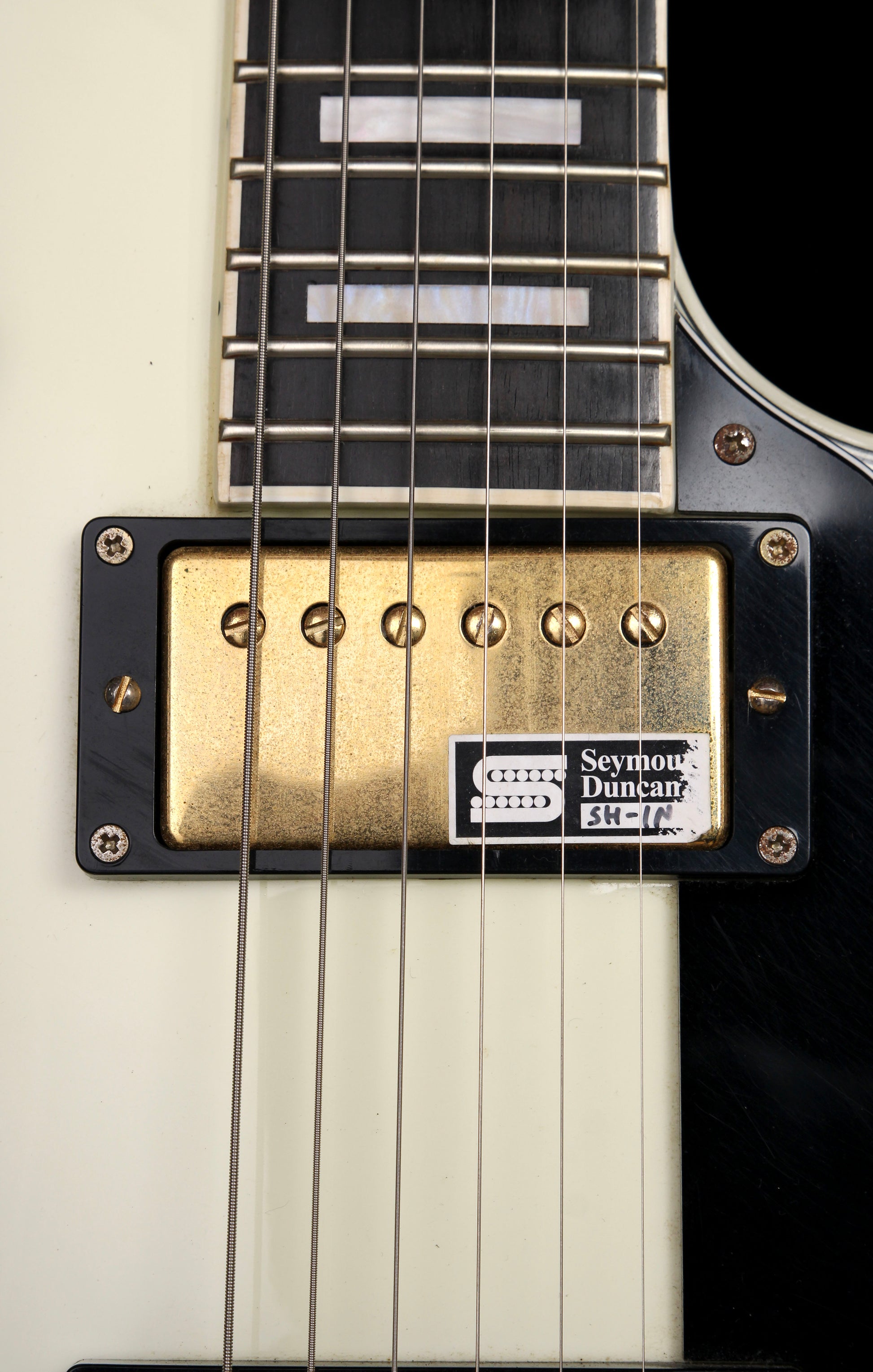 Edwards by ESP E-LP-130CD WH Antique White 2014 Seymour Duncan Ebony Fretboard