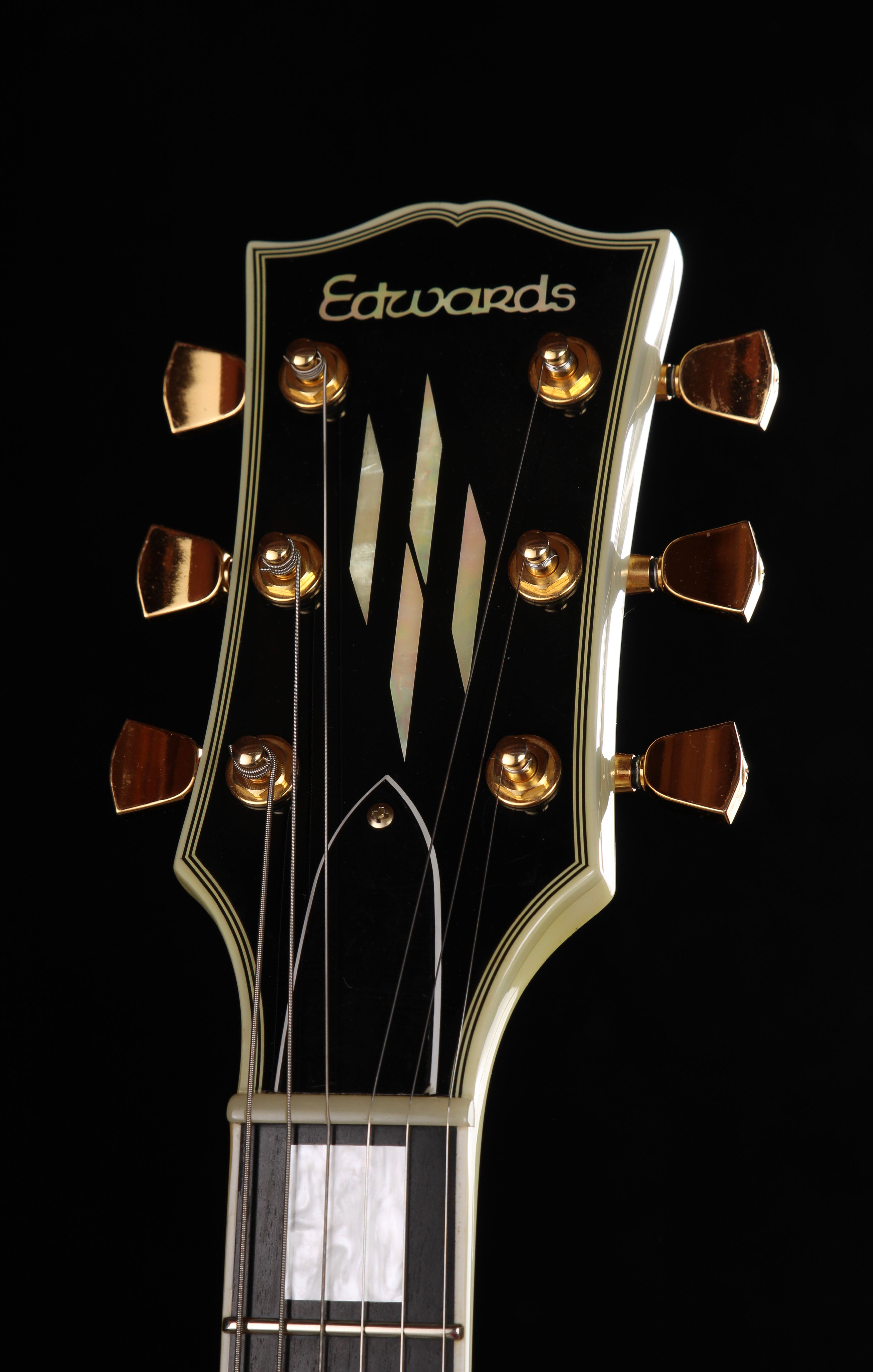 Edwards by ESP E-LP-130CD WH Les Paul Custom Antique White 2009