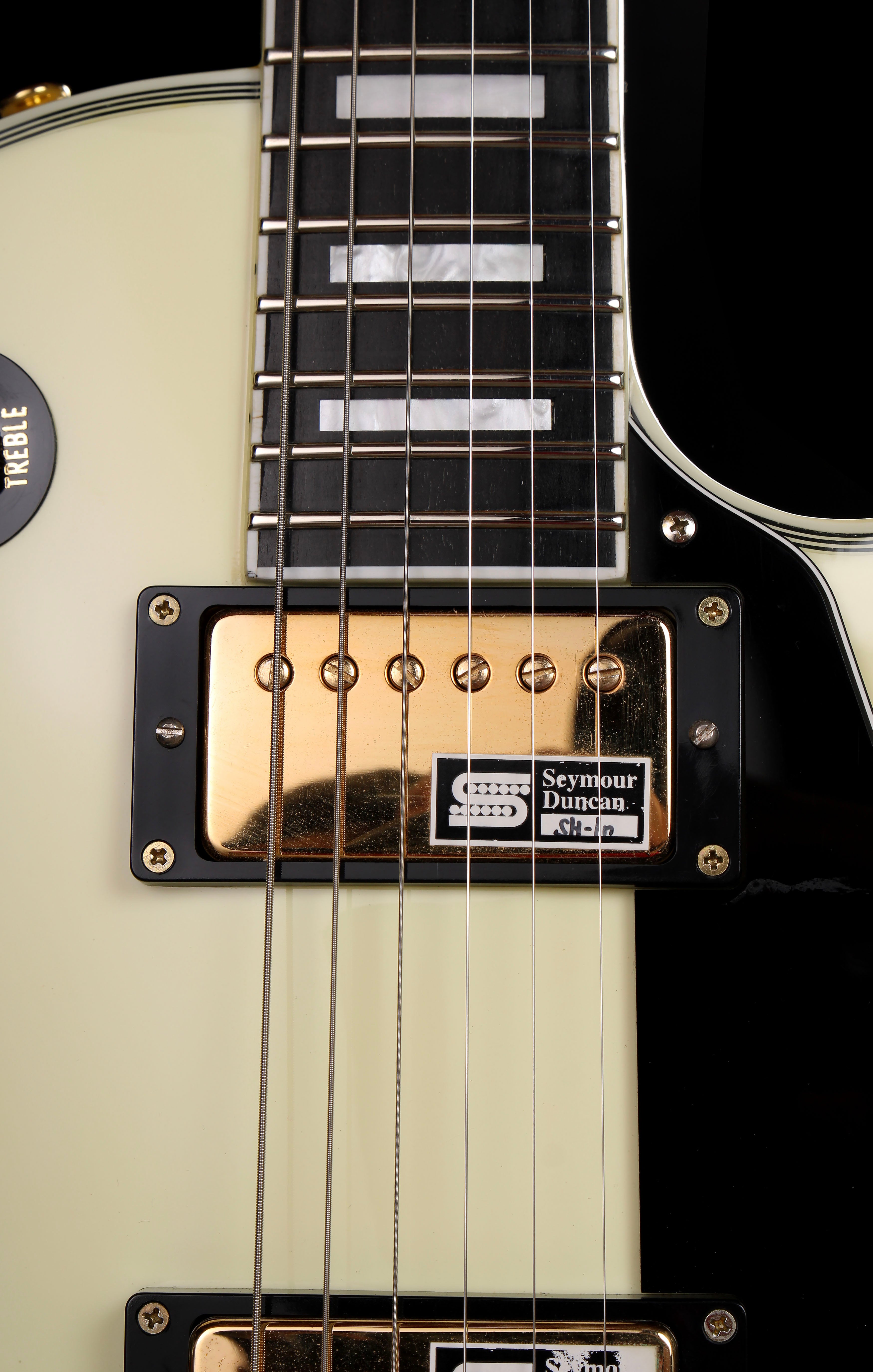 Edwards by ESP E-LP-130CD WH Les Paul Custom Antique White 2009