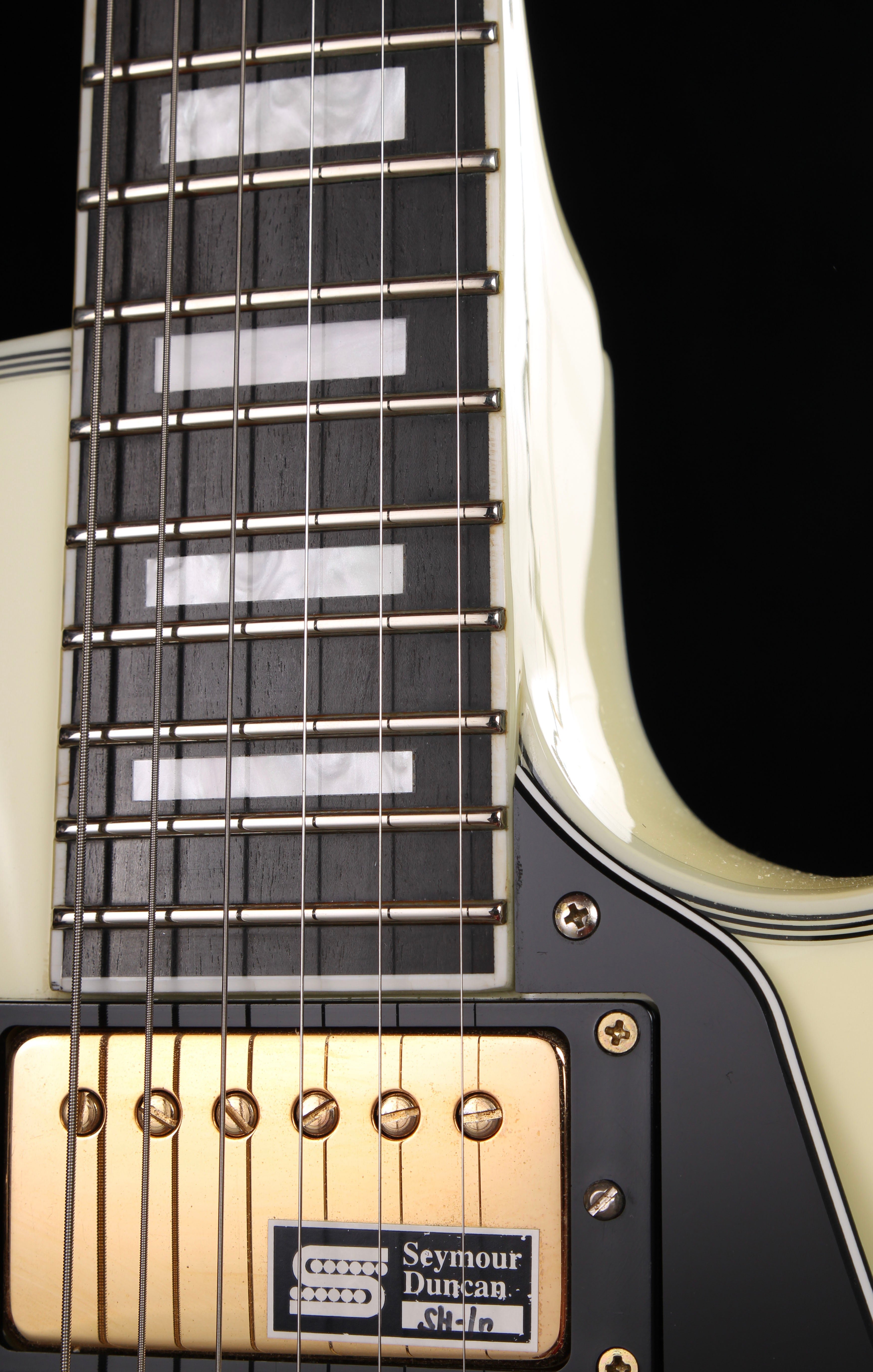 Edwards by ESP E-LP-130CD WH Les Paul Custom Antique White 2009