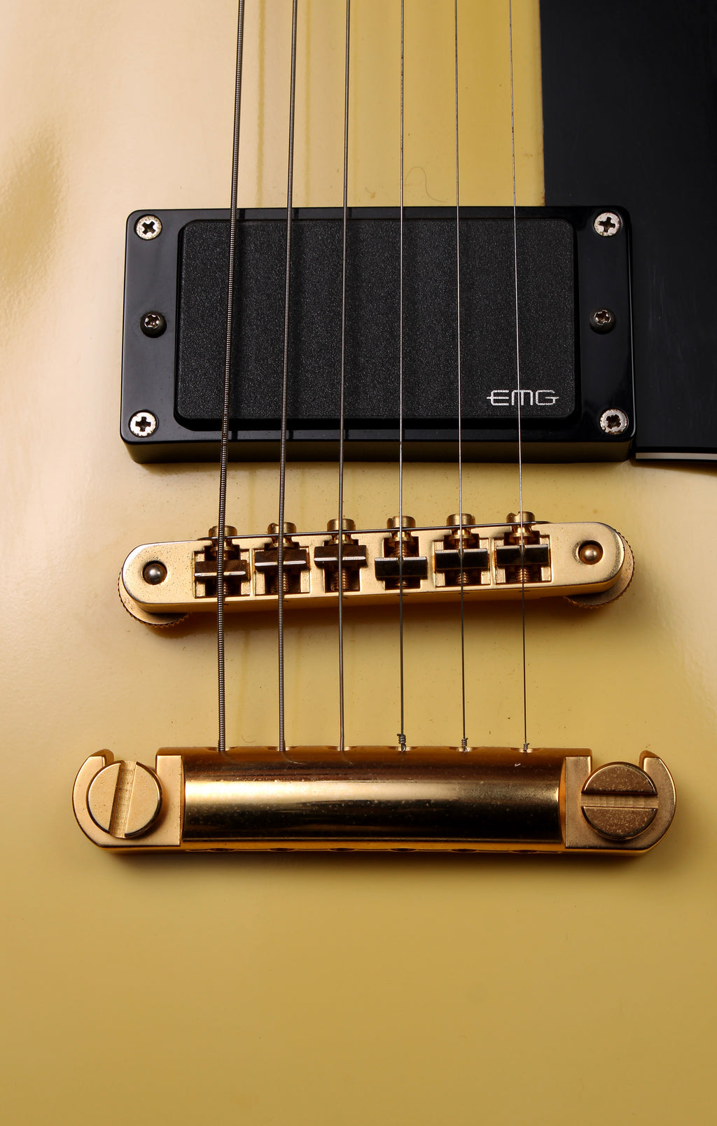 Edwards by ESP E-LP-130 CD Les Paul Custom White 2011 EMG Humbuckers