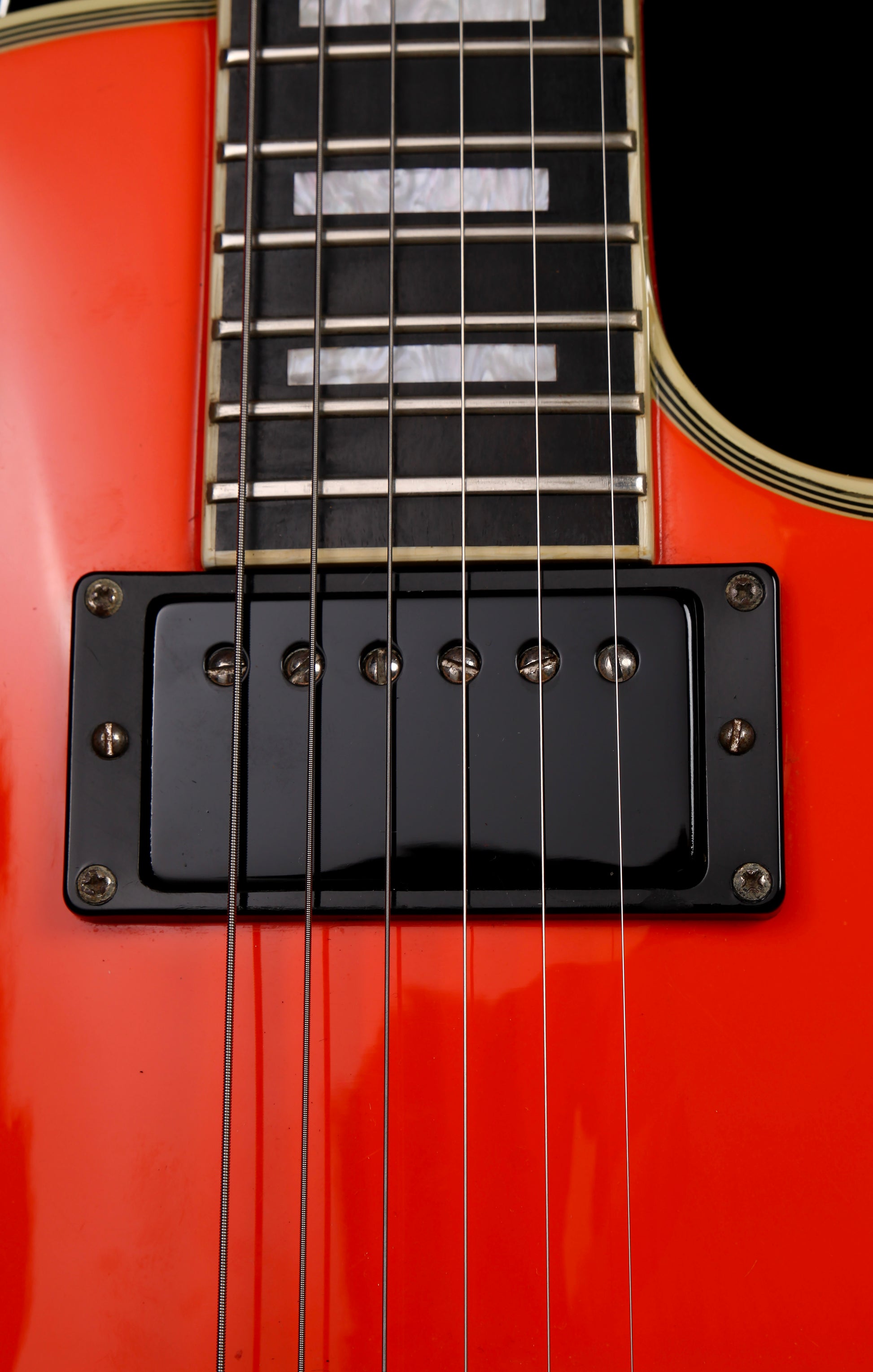 Edwards by ESP E-LP-85CD Les Paul Custom Orange Early 00s