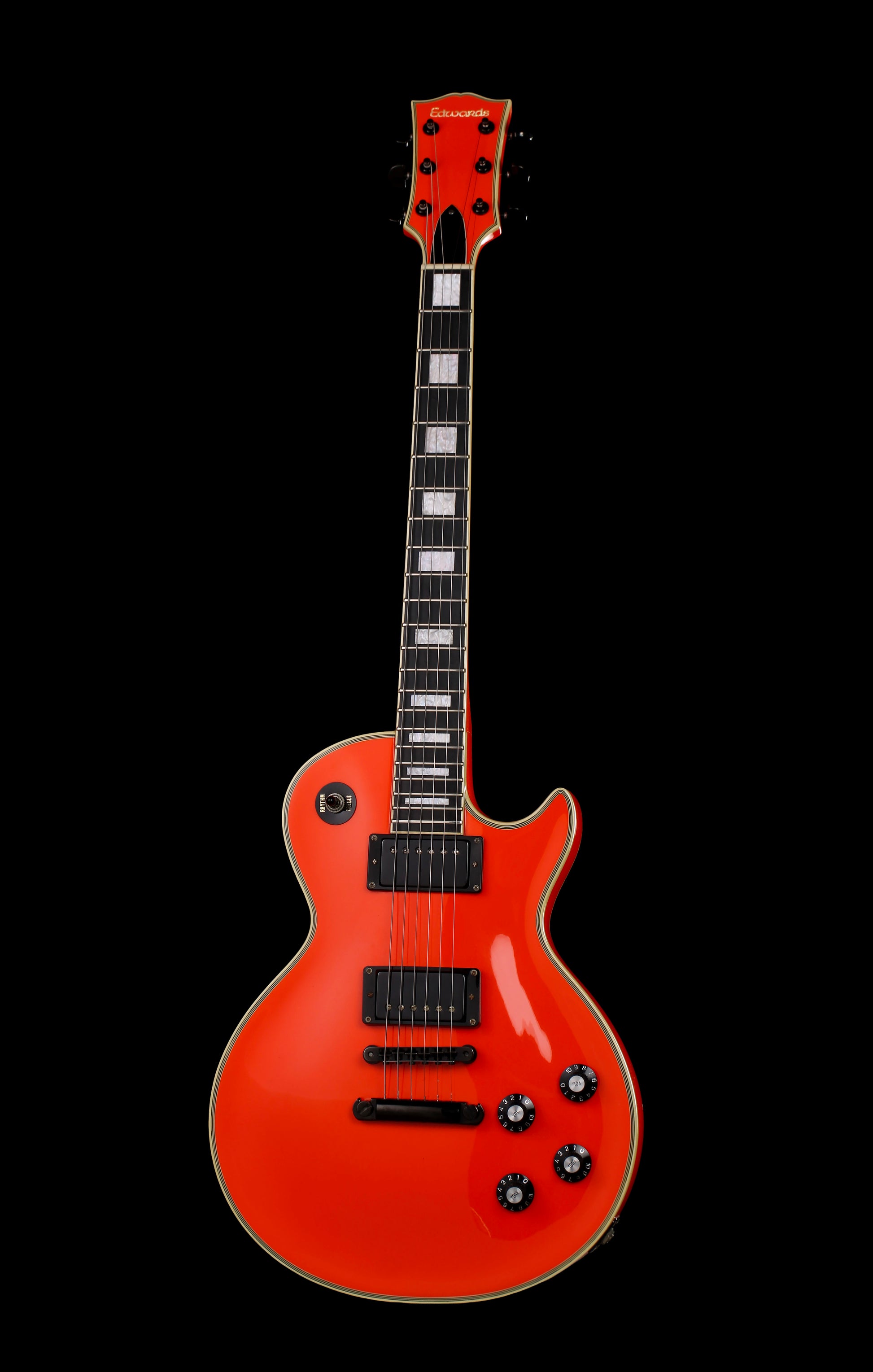 Edwards by ESP E-LP-85CD Les Paul Custom Orange Early 00s