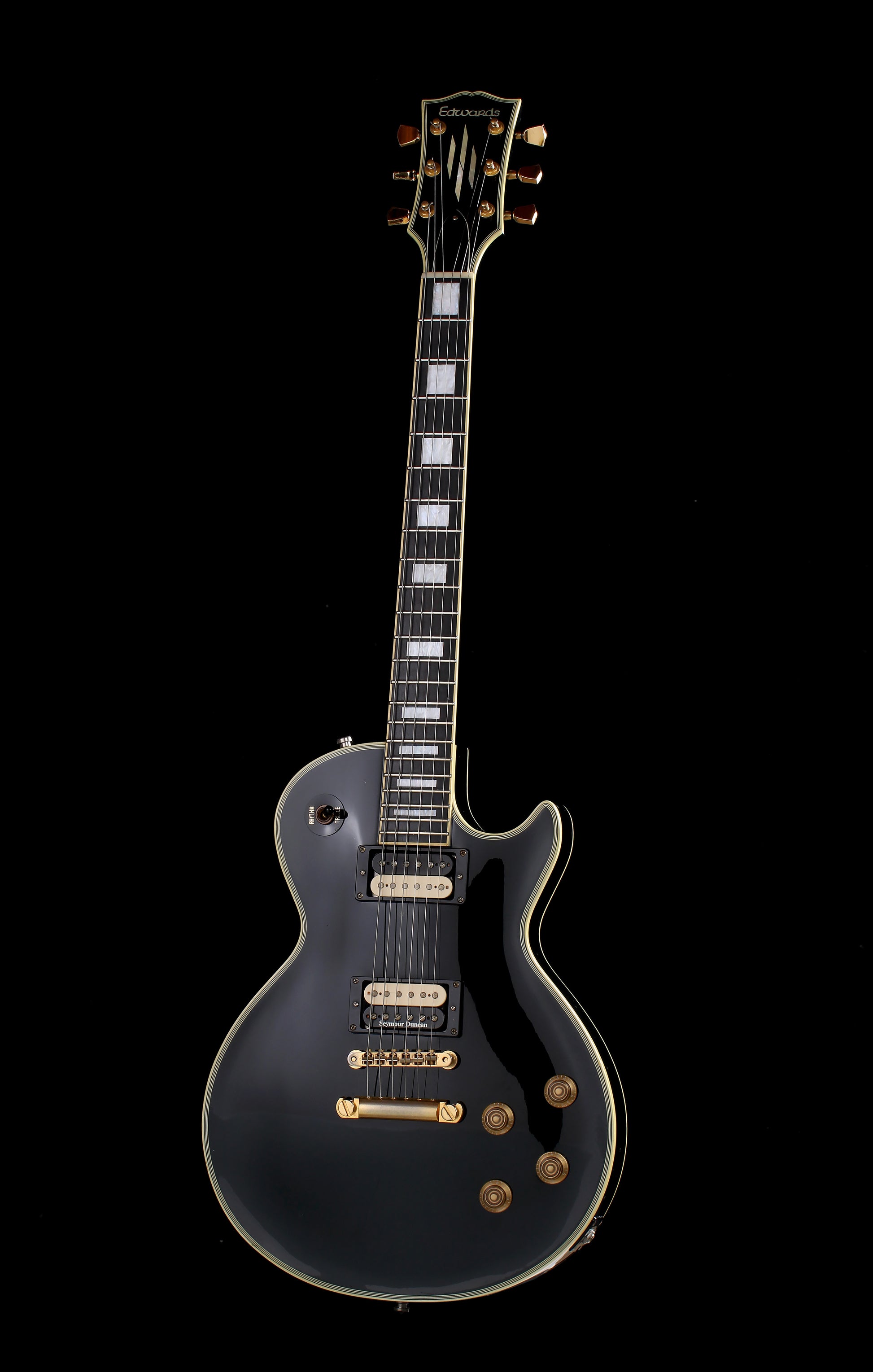 Edwards by ESP E-LP-92CD Les Paul Custom Ebony 2005 Seymour Duncan Pickups