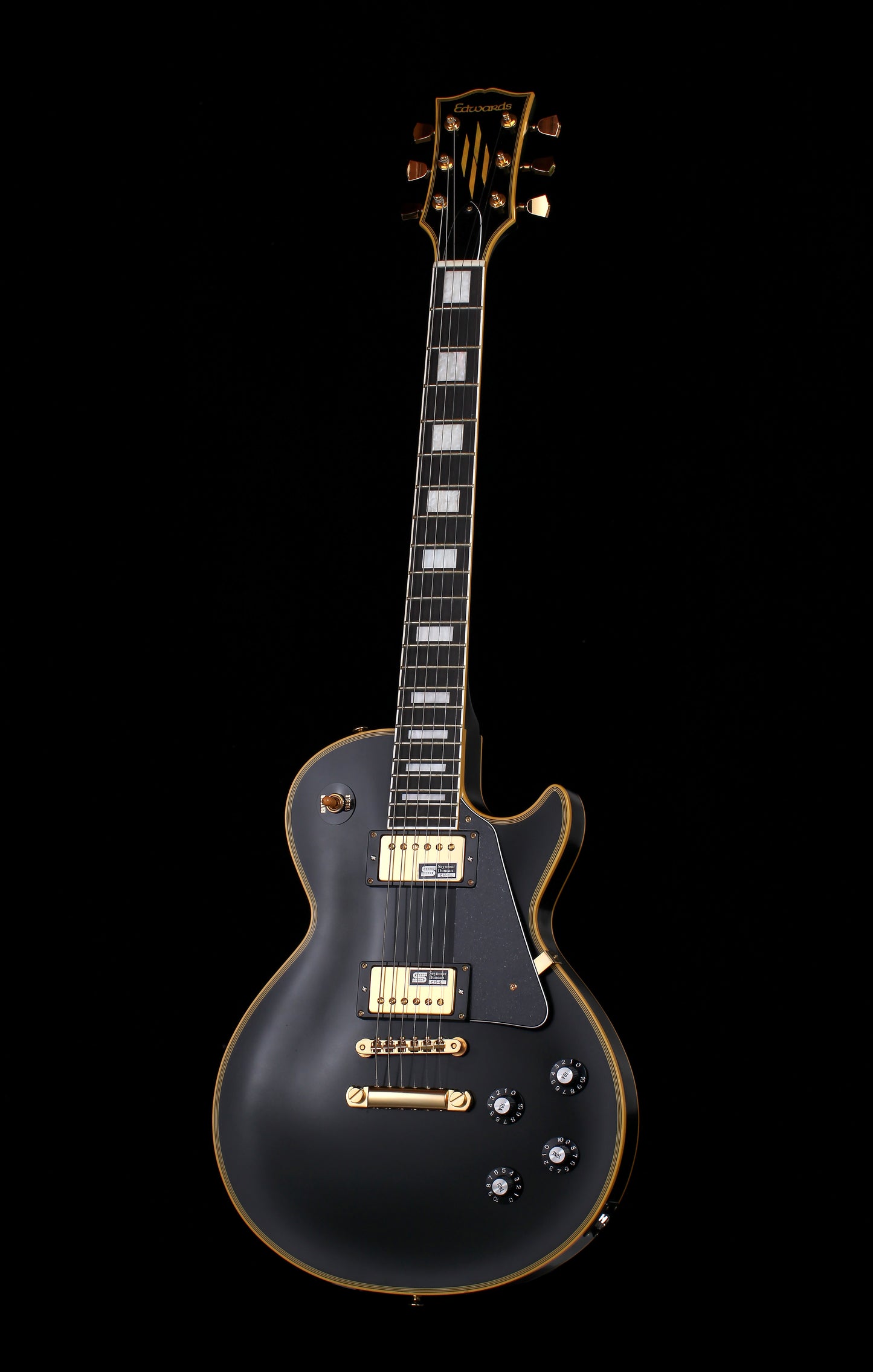 Edwards by ESP E-LP-98 LTC Les Paul Custom Ebony Seymour Duncan