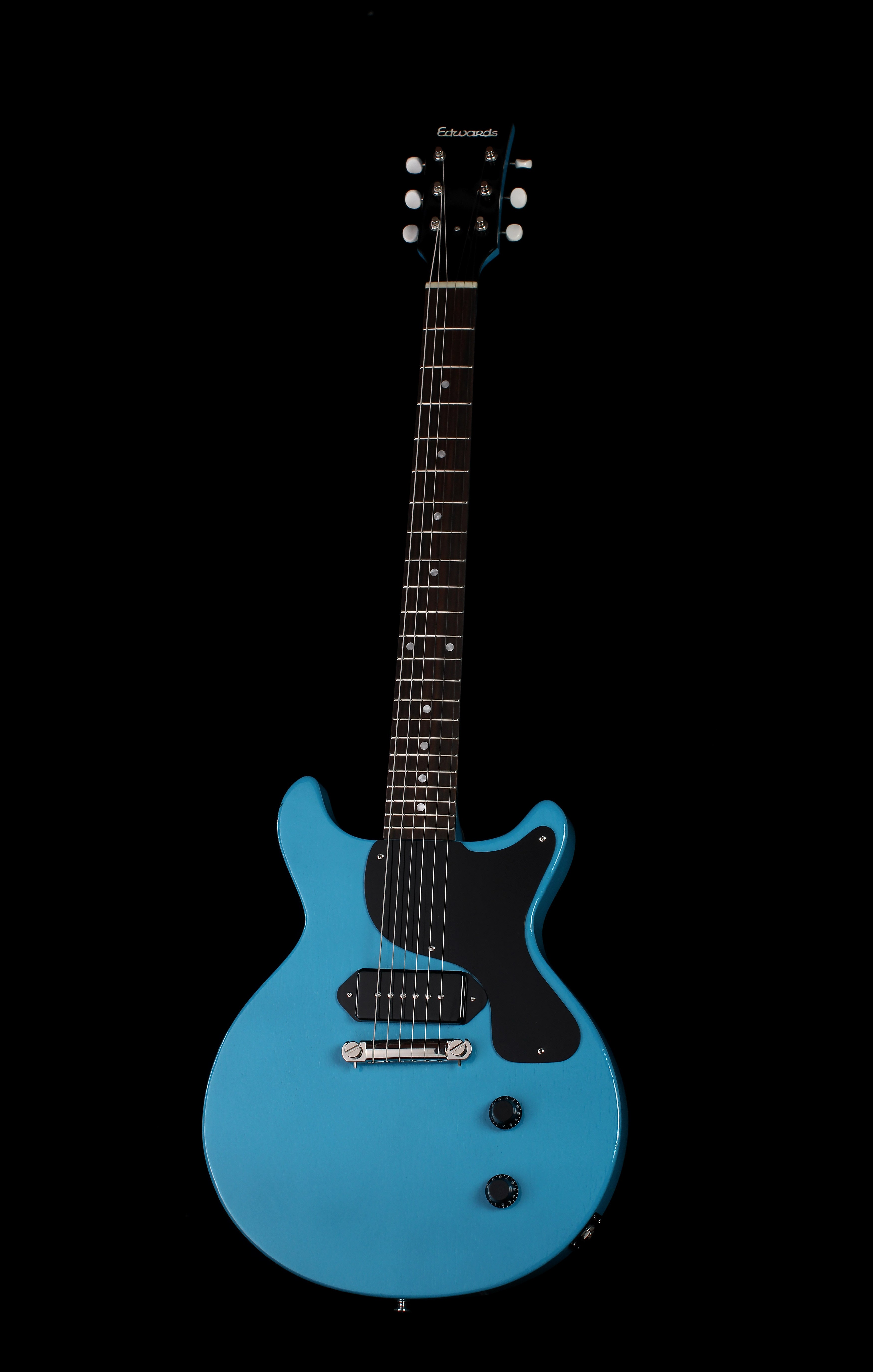 Edwards by ESP E LS JR LTD Les Paul Junior Beth Blue Soul Drifter Guitars