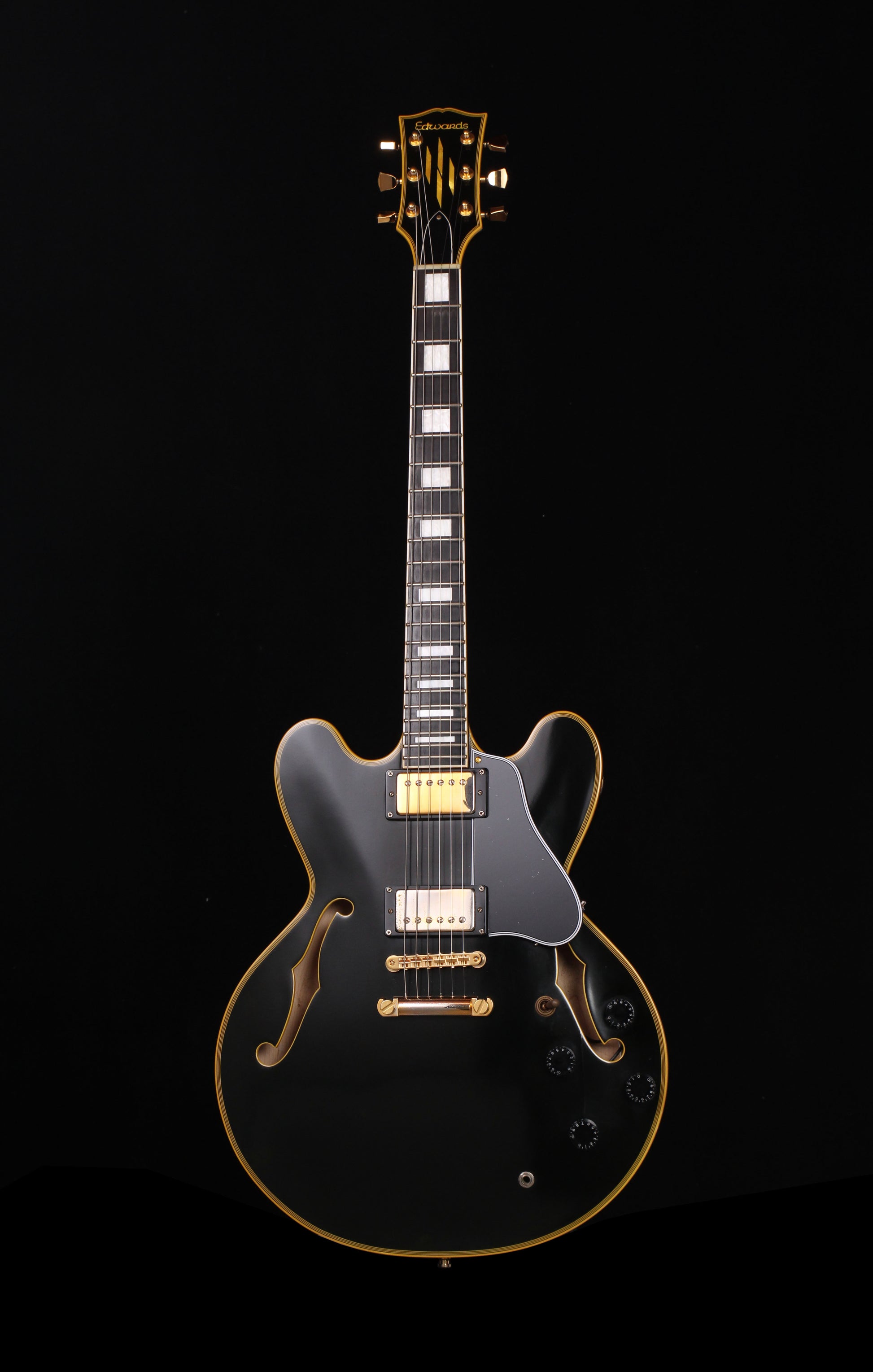 Edwards by ESP E-SA-180LTC ES-335 Ebony/Black Lacquer Finish