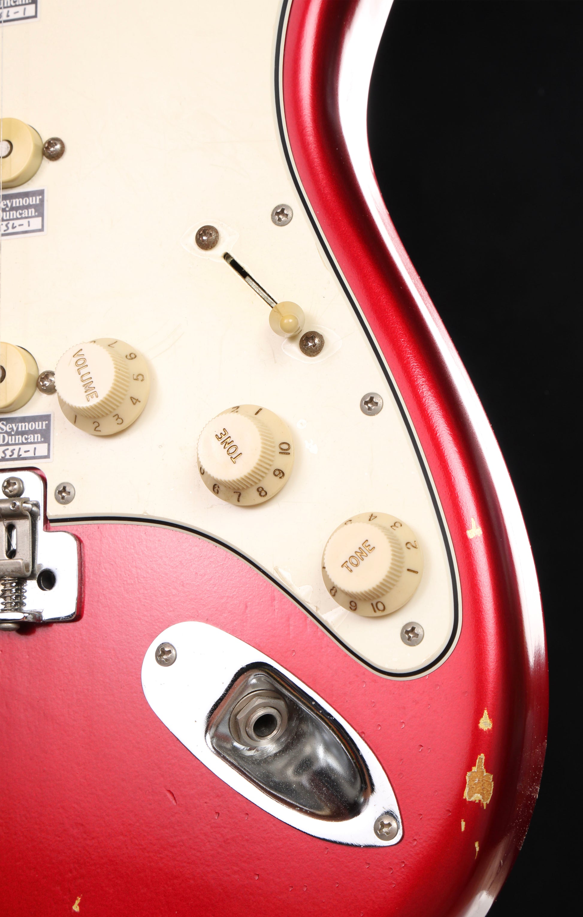 Edwards by ESP E-SE-108RE Stratocaster Relic Candy Apple Red 2014 Seynour Duncan Pickups
