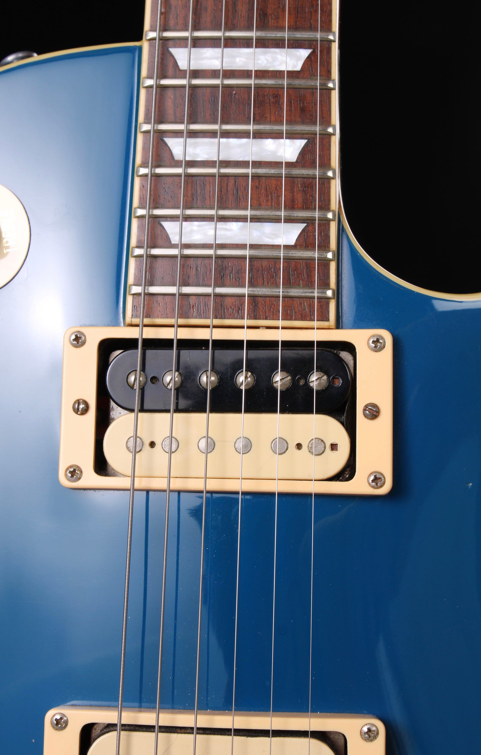 Edwards by ESP Ken Yokoyama Hi-Standard E-LP Solid Candy Blue Thicker Neck Seymour Duncan Pickups