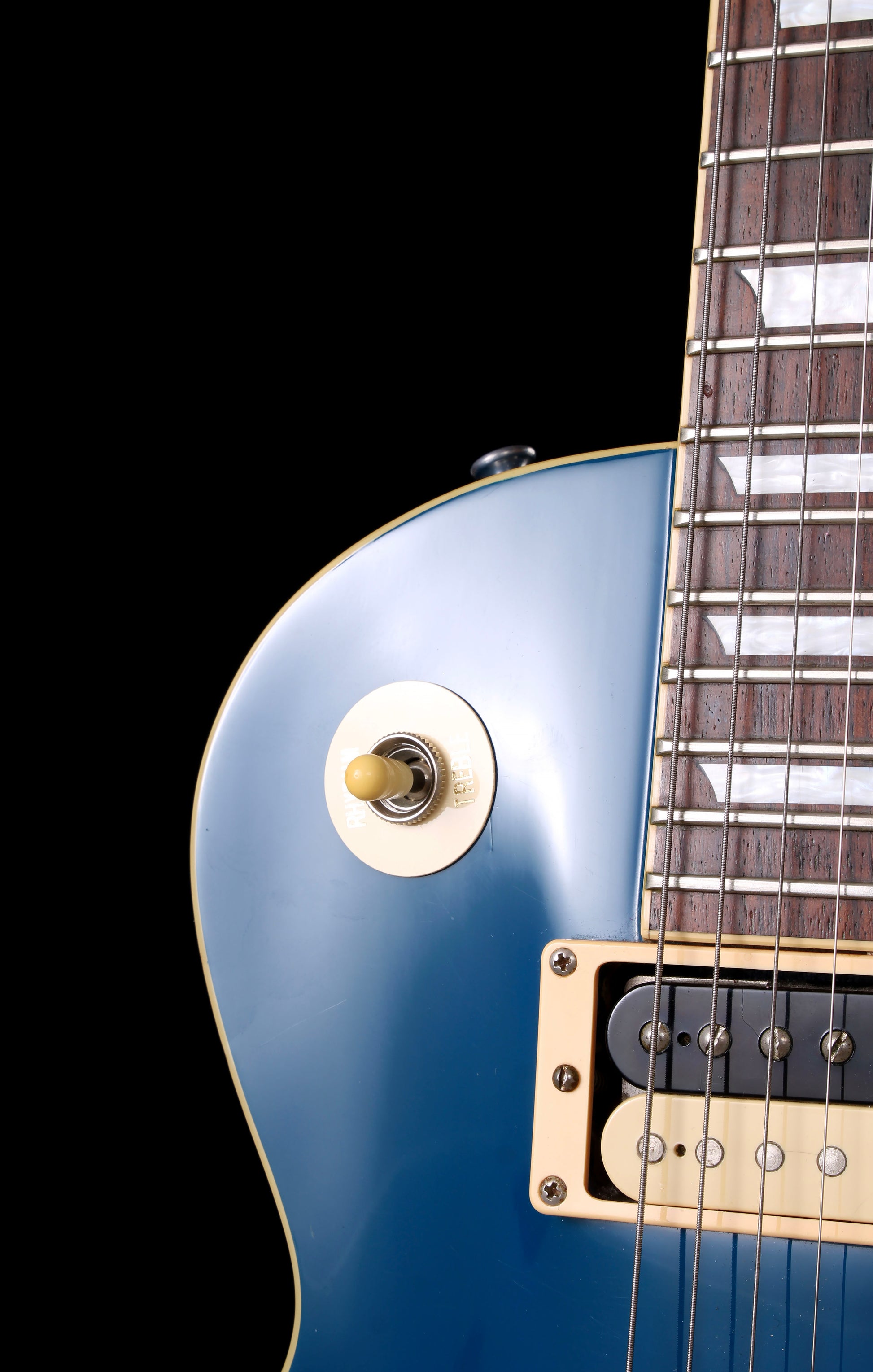 Edwards by ESP Ken Yokoyama Hi-Standard E-LP Solid Candy Blue Thicker Neck Seymour Duncan Pickups