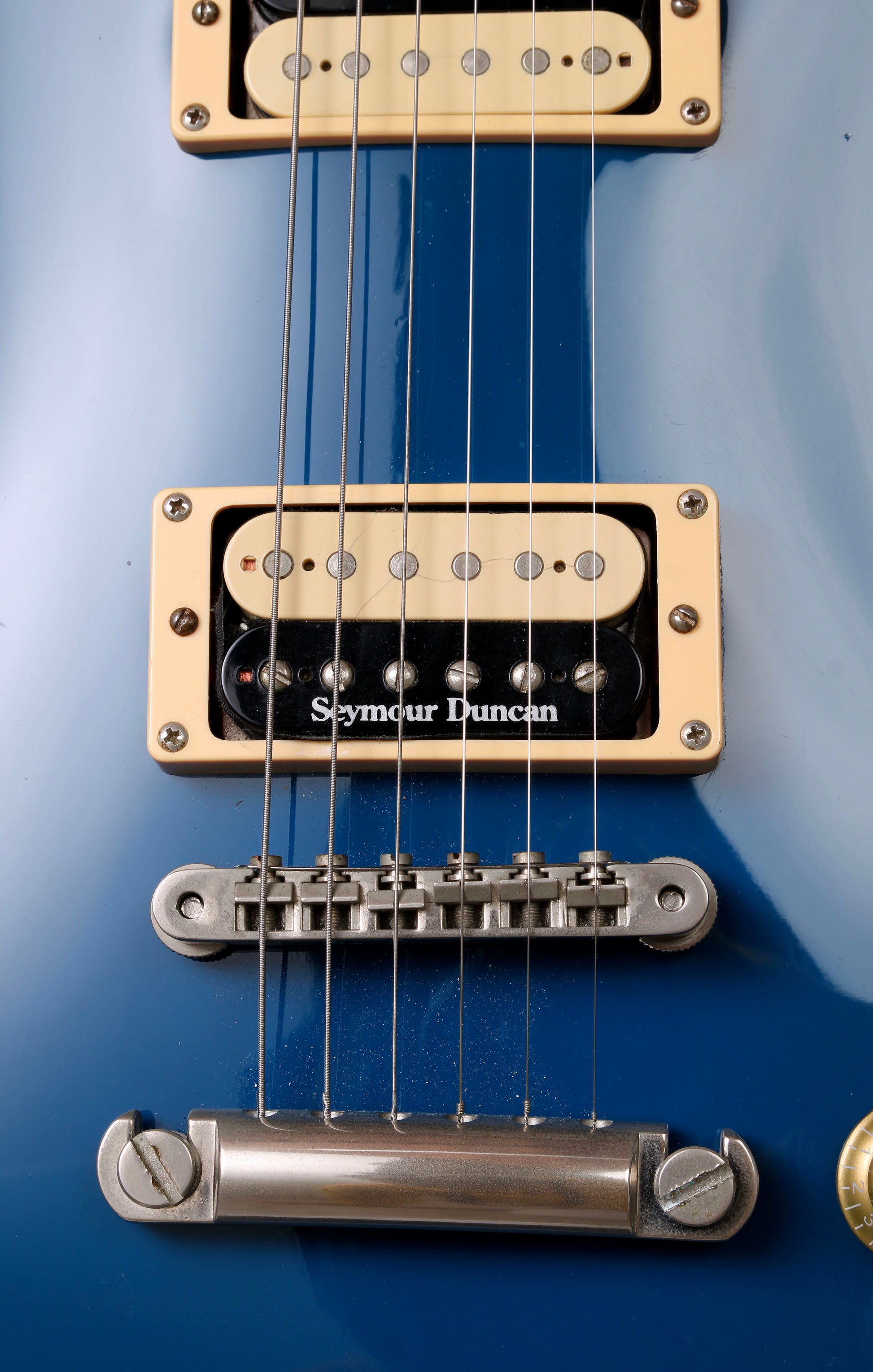 Edwards by ESP Ken Yokoyama Hi-Standard E-LP Solid Candy Blue Thicker Neck Seymour Duncan Pickups
