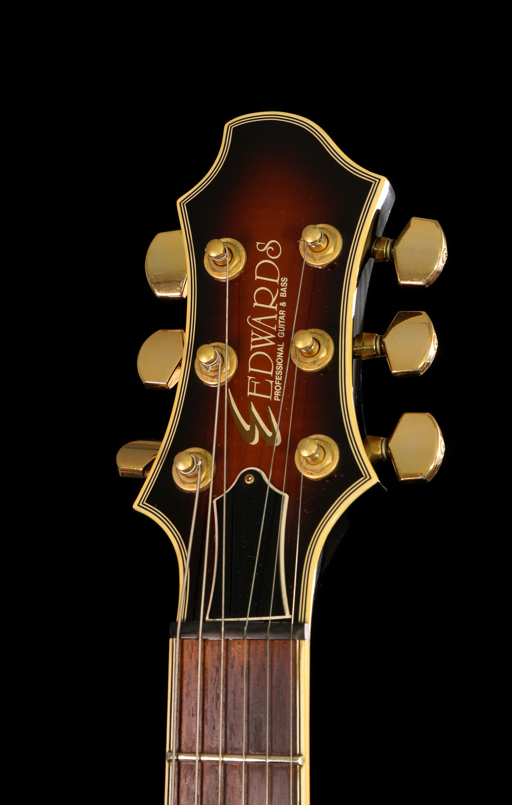Edwards by ESP ESA-120F Fusanosuke Kondo Signature Custom Semi-Hollow Brown Sunburst 1995