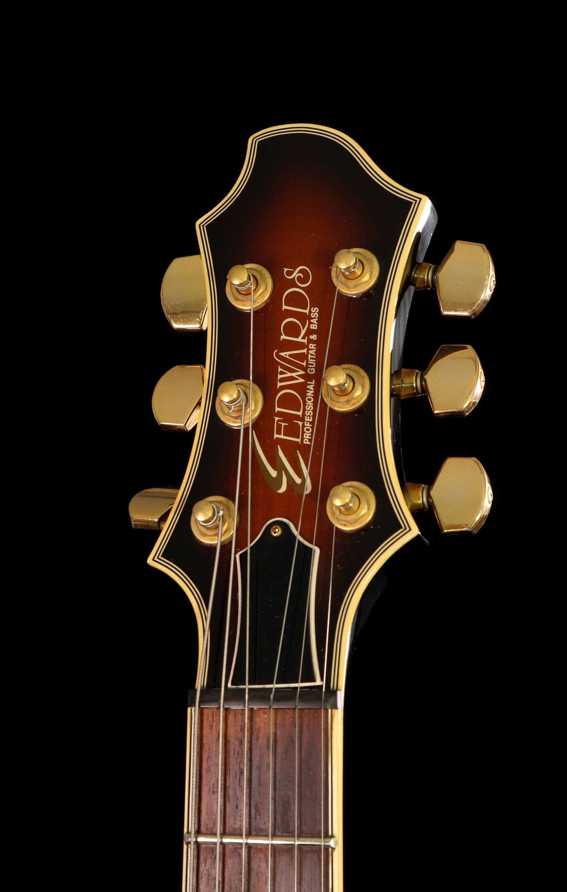 Edwards by ESP ESA-120F Fusanosuke Kondo Signature Custom Semi-Hollow Brown Sunburst 1995