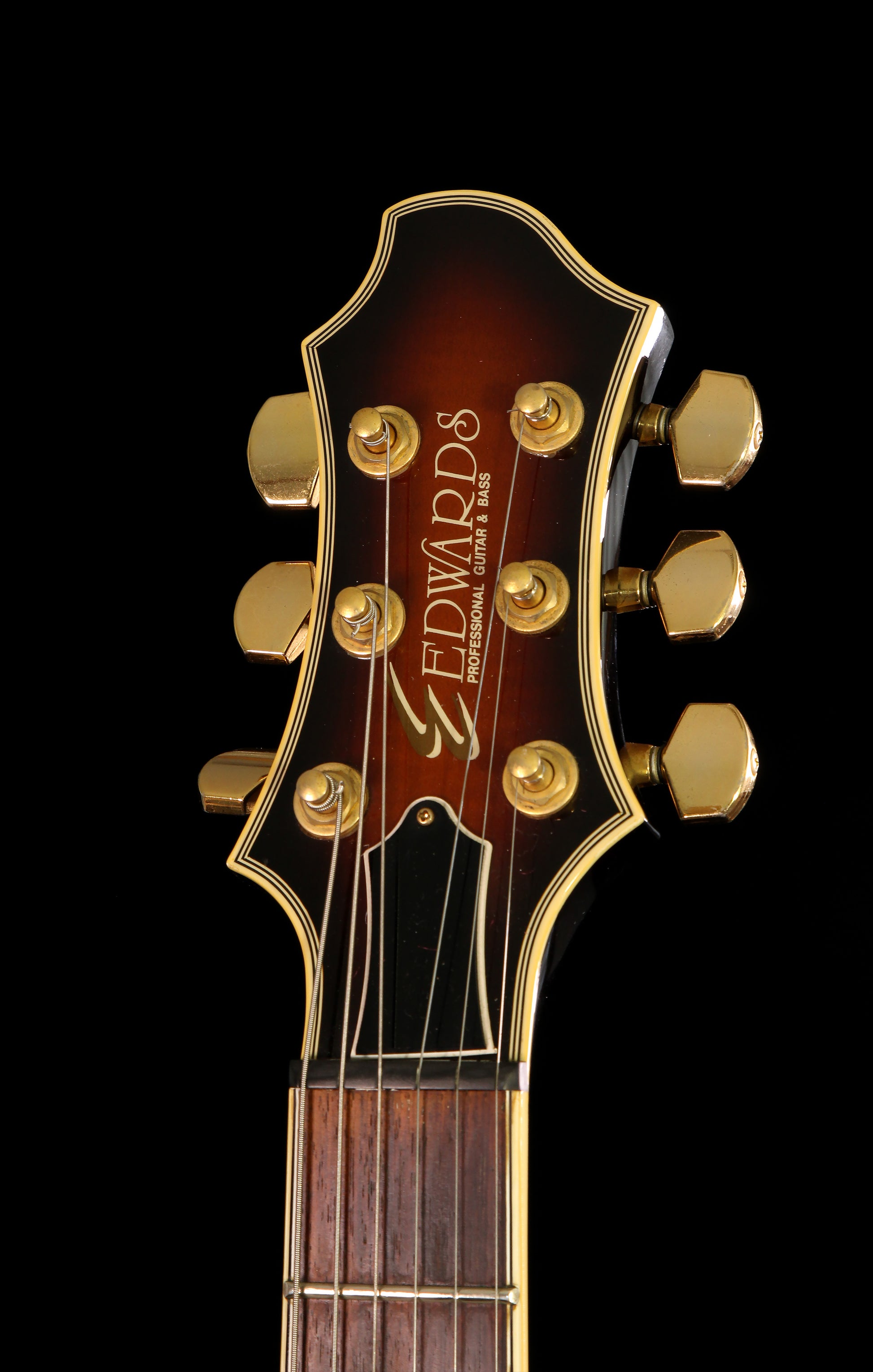 Edwards by ESP ESA-120F Fusanosuke Kondo Signature Custom Semi-Hollow Brown Sunburst 1995