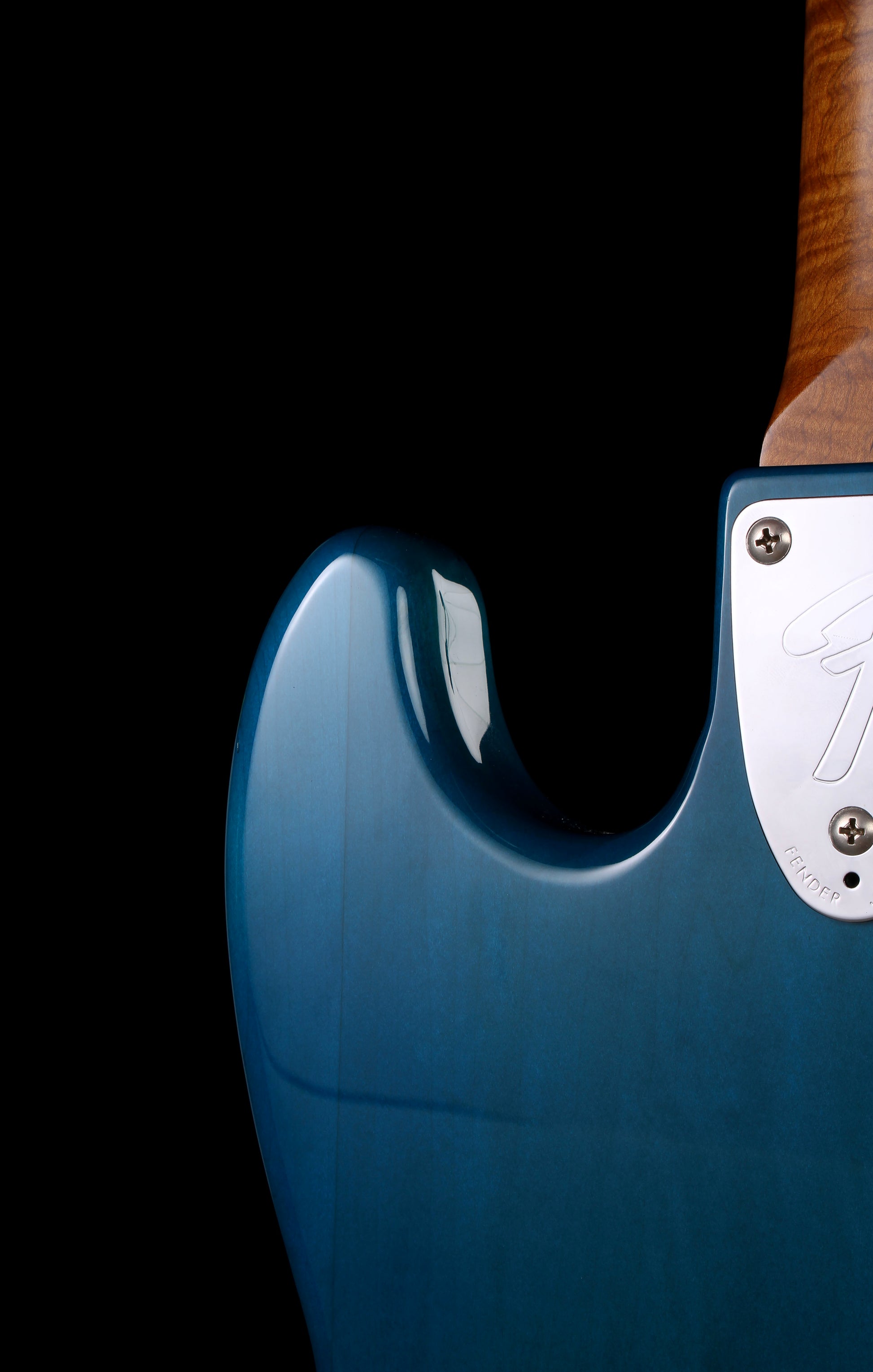 Fender Japan / Aftermarket Neck FSR Traditional II 70s Jazz Bass with Aftermarket Non-Fender Neck Caribbean Blue