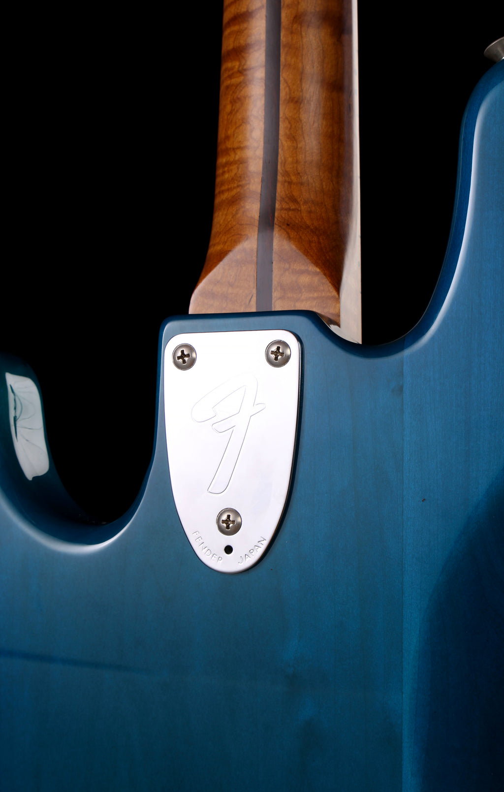 Fender Japan / Aftermarket Neck FSR Traditional II 70s Jazz Bass with Aftermarket Non-Fender Neck Caribbean Blue