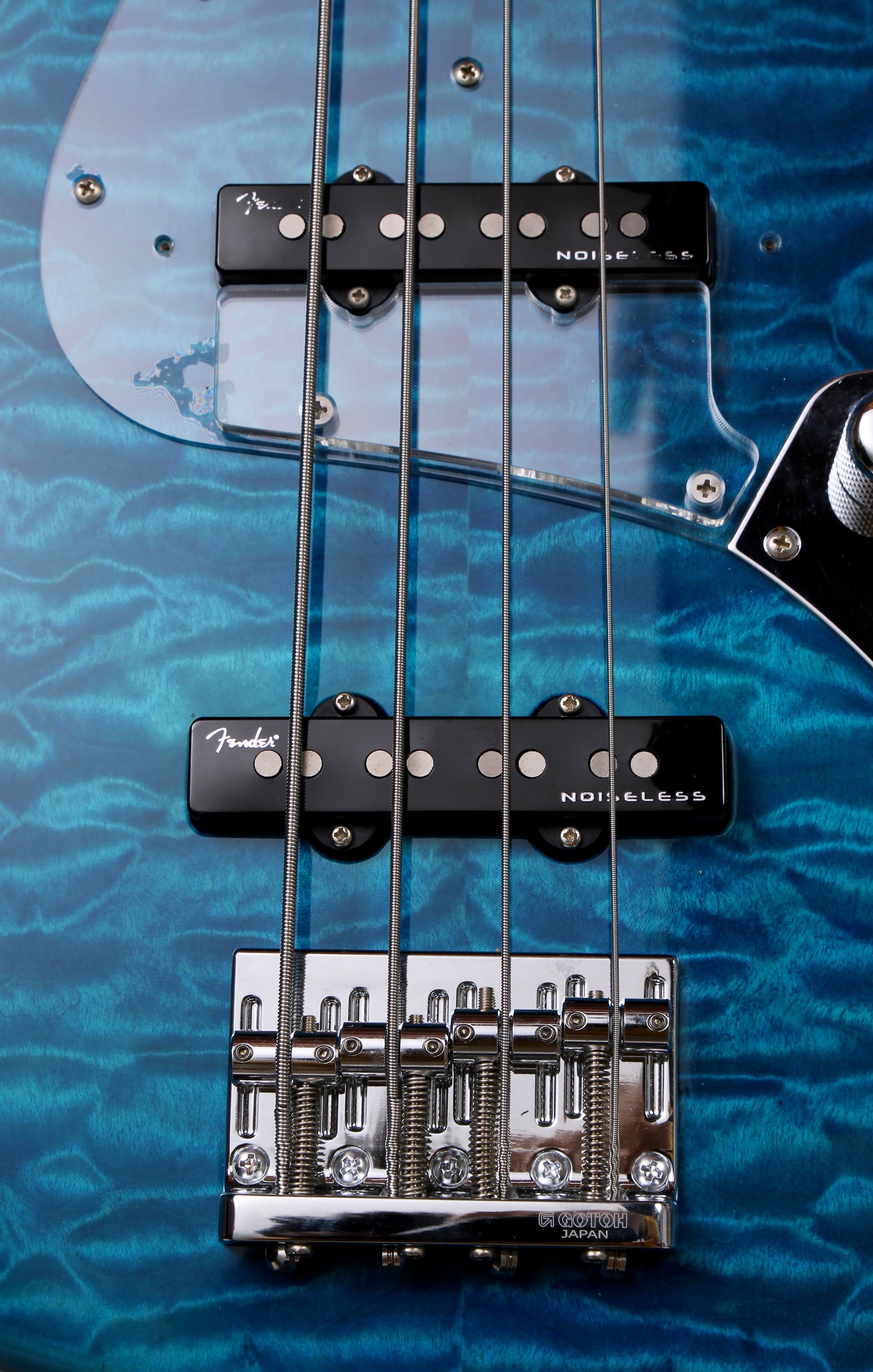 Fender Japan / Aftermarket Neck FSR Traditional II 70s Jazz Bass with Aftermarket Non-Fender Neck Caribbean Blue
