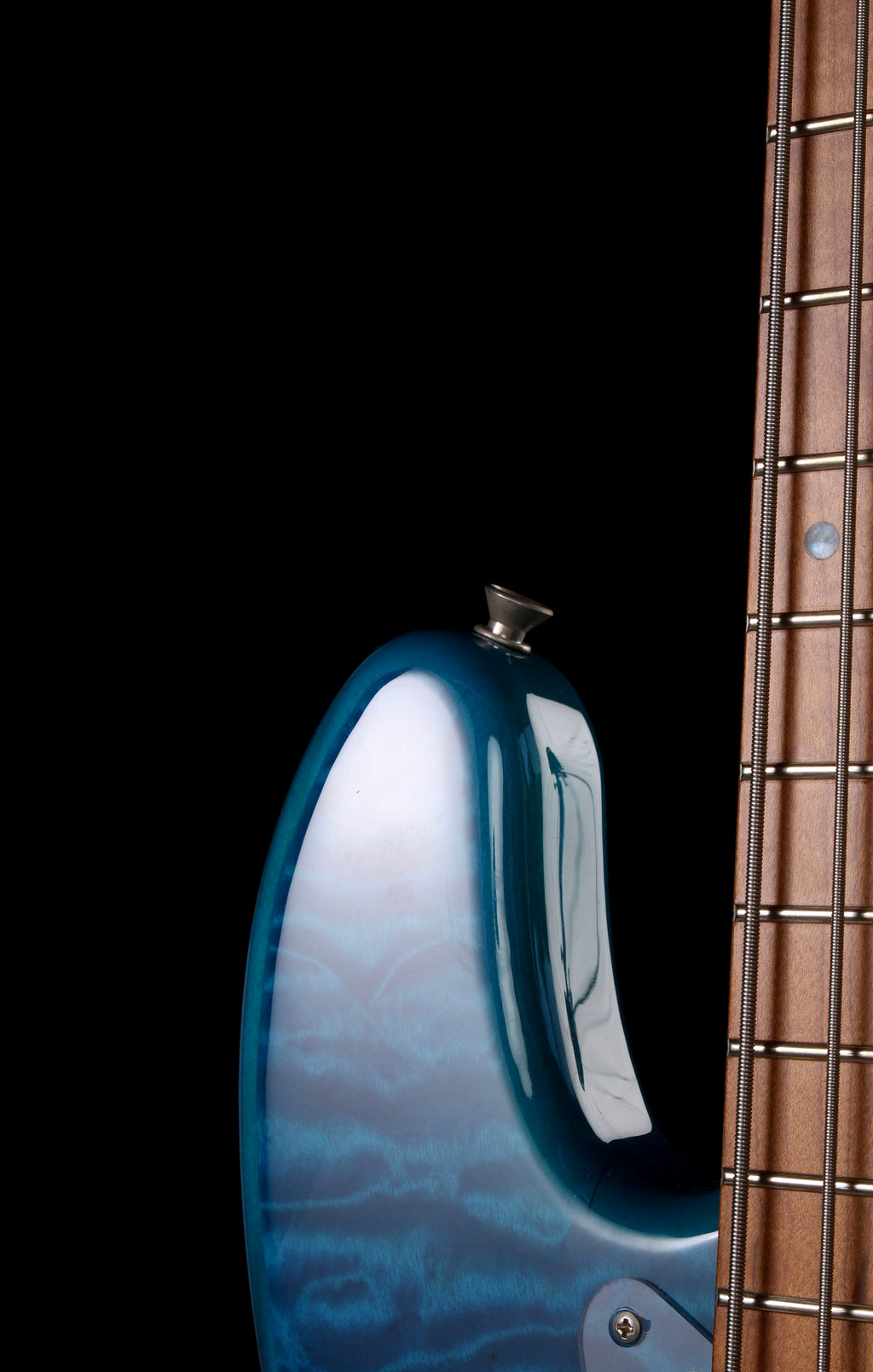 Fender Japan / Aftermarket Neck FSR Traditional II 70s Jazz Bass with Aftermarket Non-Fender Neck Caribbean Blue