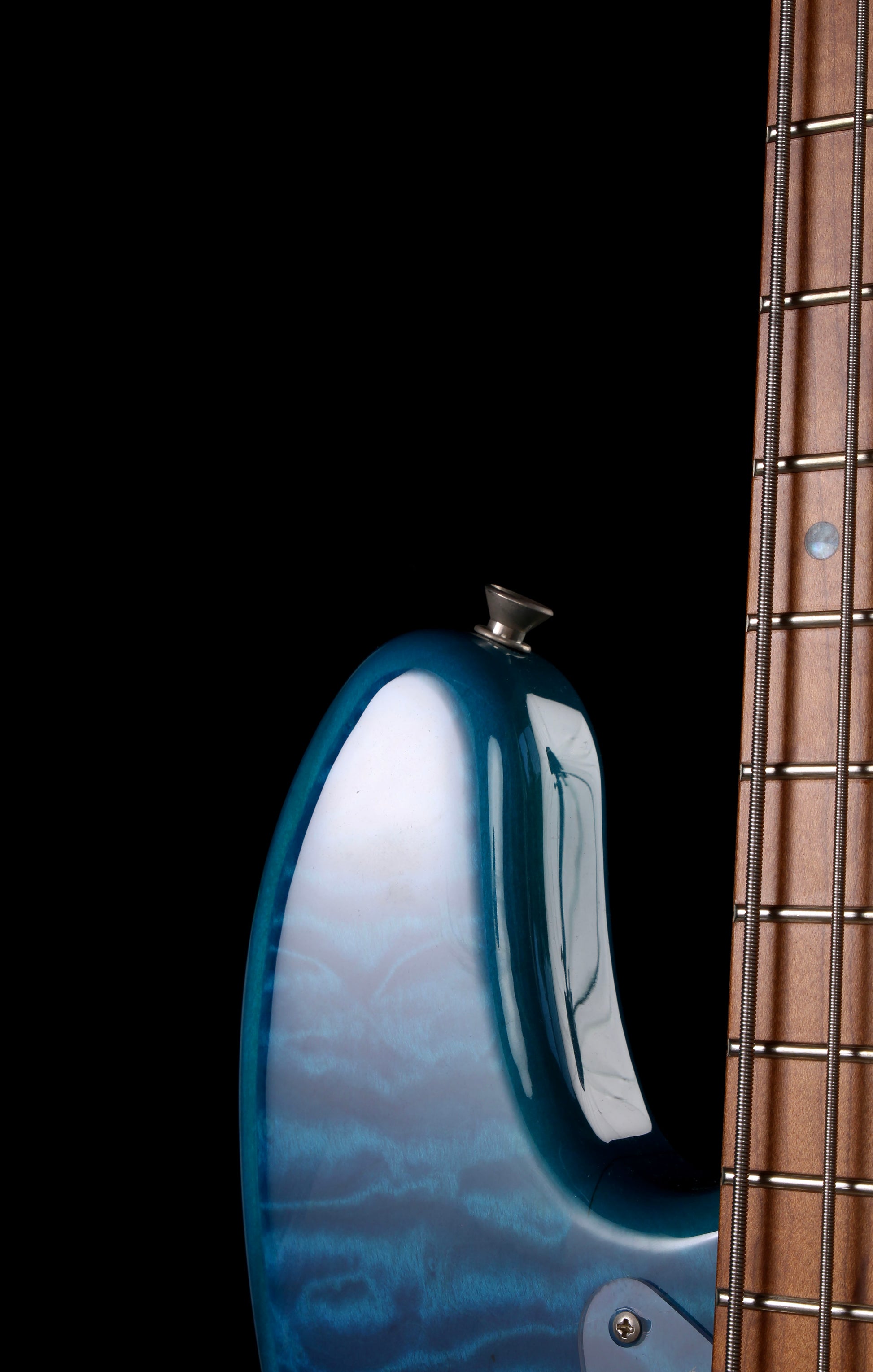 Fender Japan / Aftermarket Neck FSR Traditional II 70s Jazz Bass with Aftermarket Non-Fender Neck Caribbean Blue