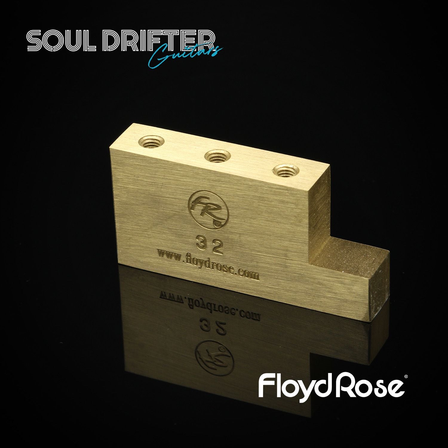 Floyd Rose Original Fat Brass L-Shaped Tremolo Block - 32 mm