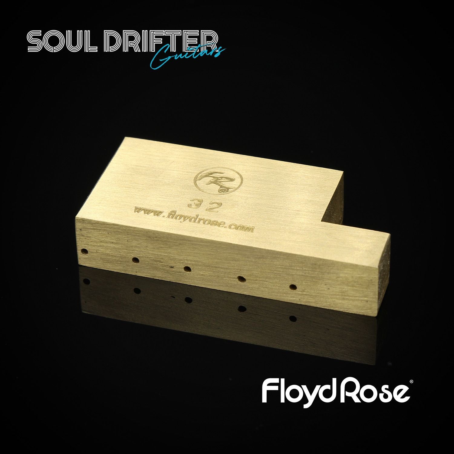 Floyd Rose Original Fat Brass L-Shaped Tremolo Block - 32 mm