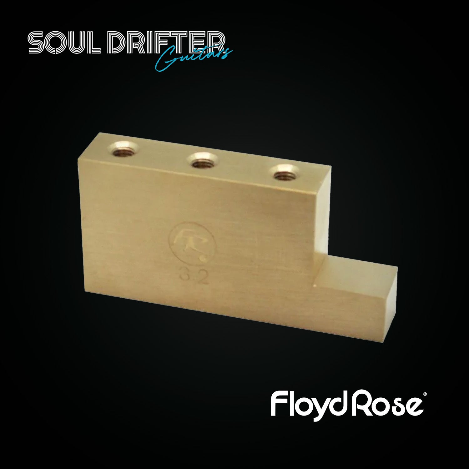 Floyd Rose Original Fat Brass L-Shaped Tremolo Block - 32 mm