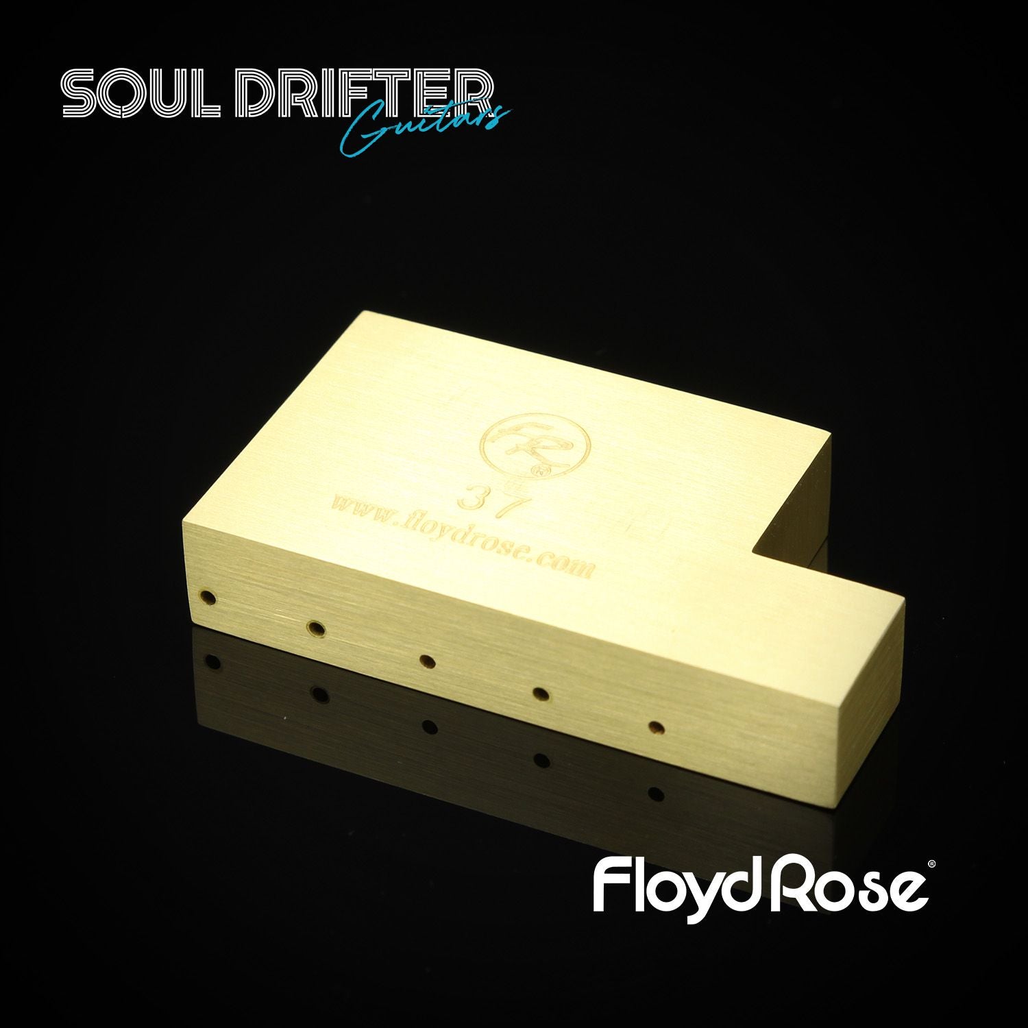 Floyd Rose Original Fat Brass L-Shaped Tremolo Block - 37 mm