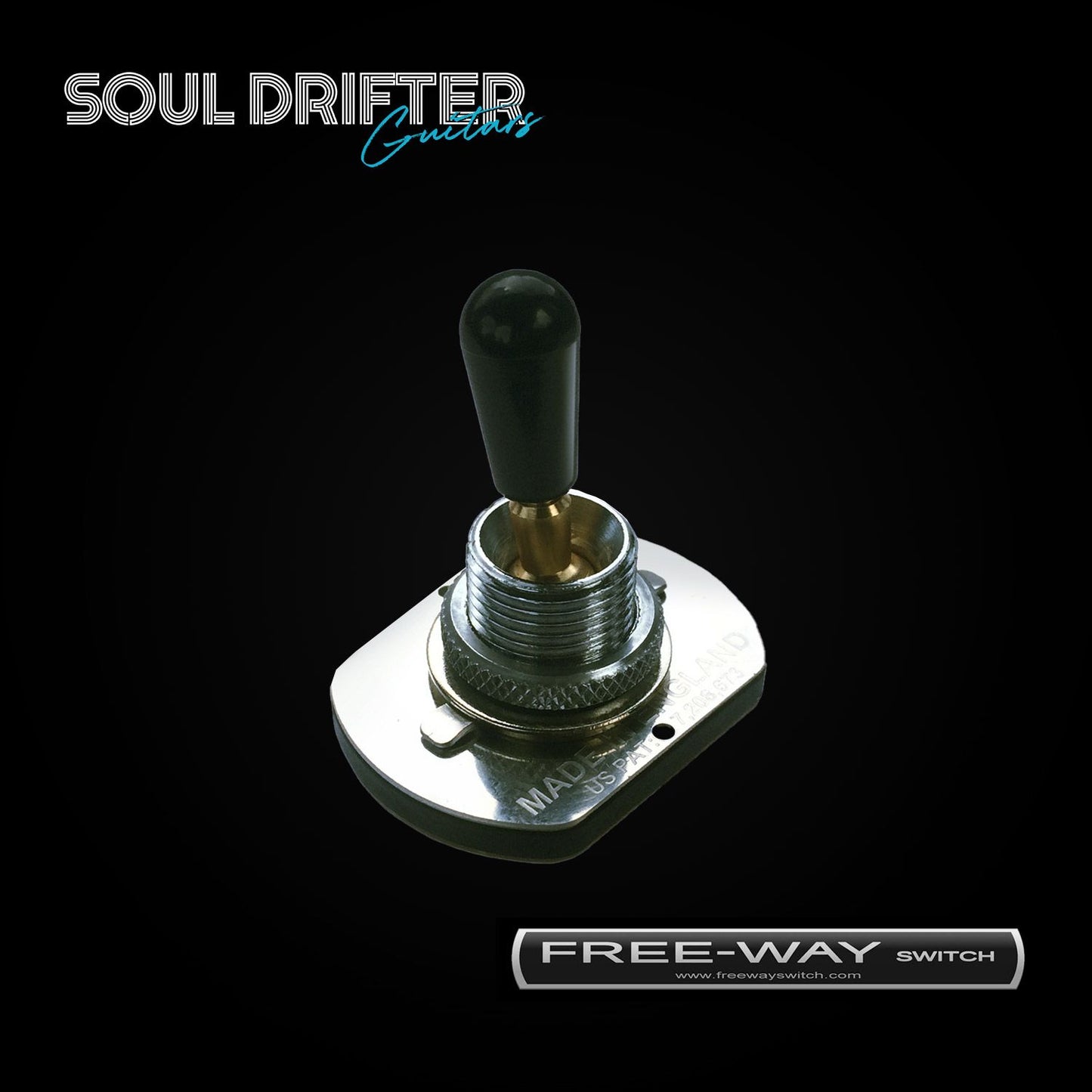 Free-Way Toggle Nickel Finish with Black and White Tips (Standard) 3X3-03