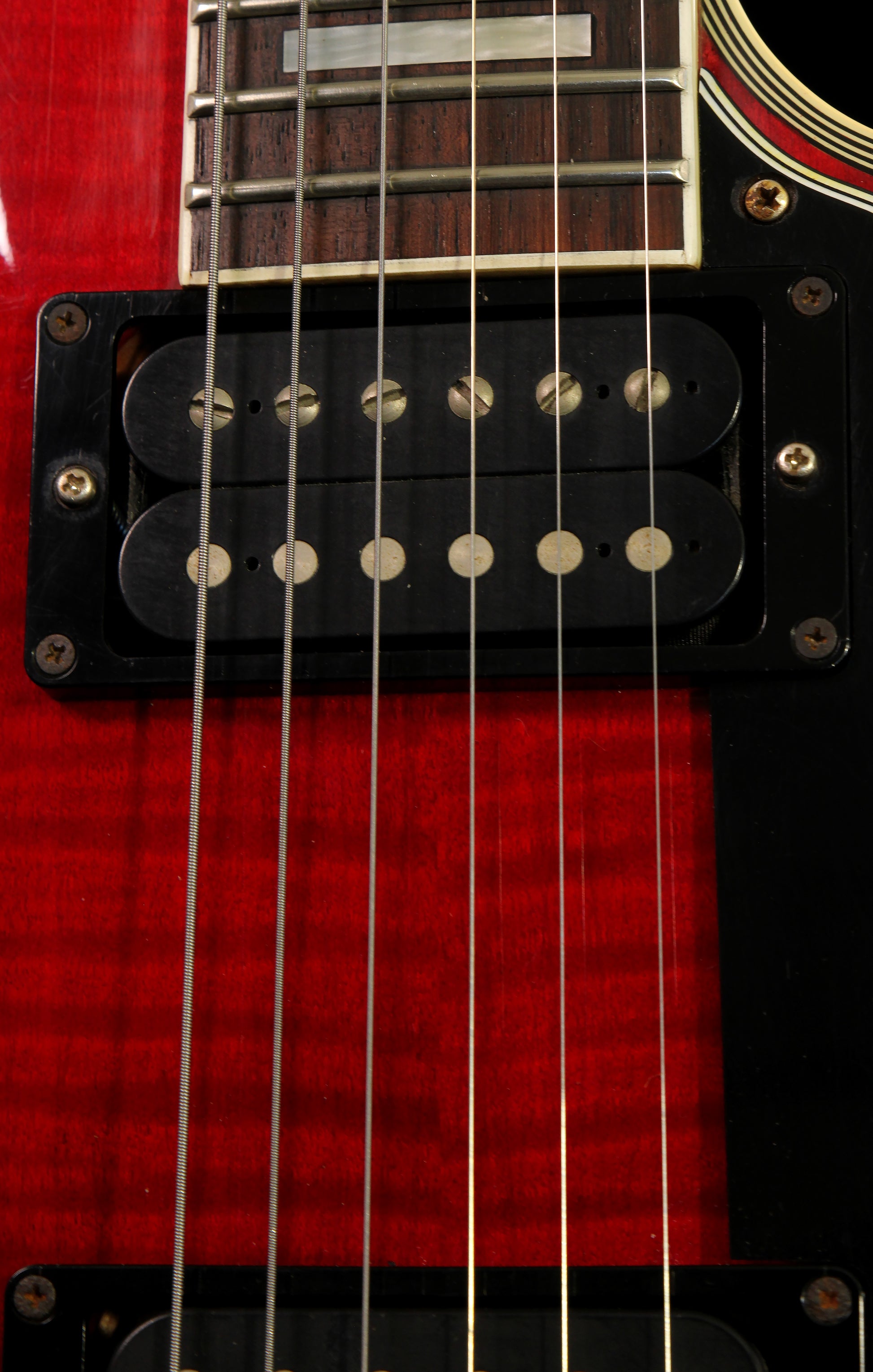 Greco EGC Les Paul Custom MIJ Transparent Wine Red 1987