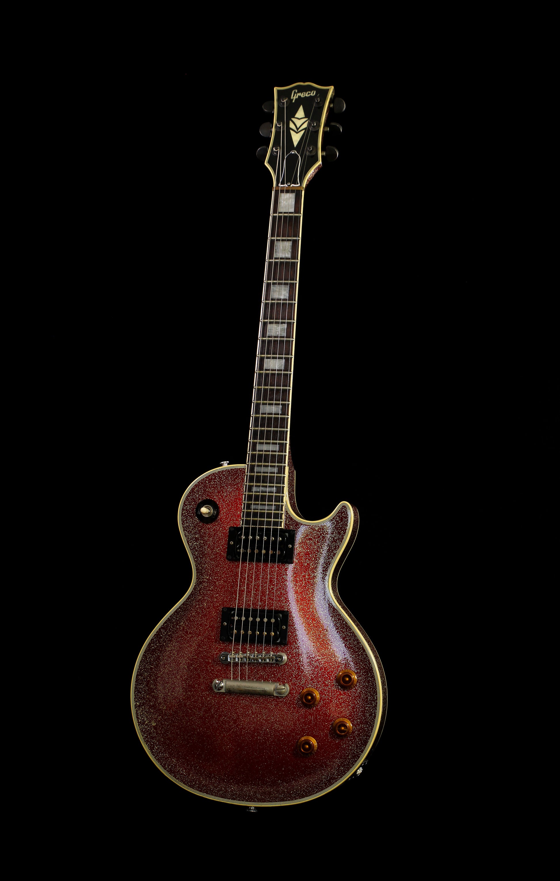 Greco  EGC Les Paul Custom Mint Collection Red Sparkle 1984