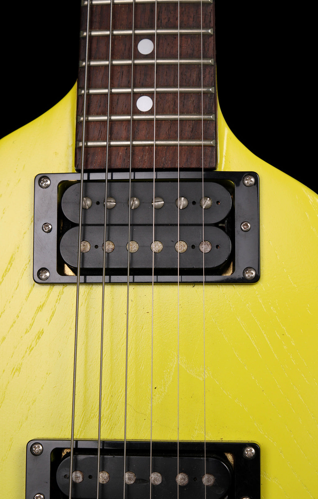 Greco MIJ Flying V Graffiti Yellow Refin 2002