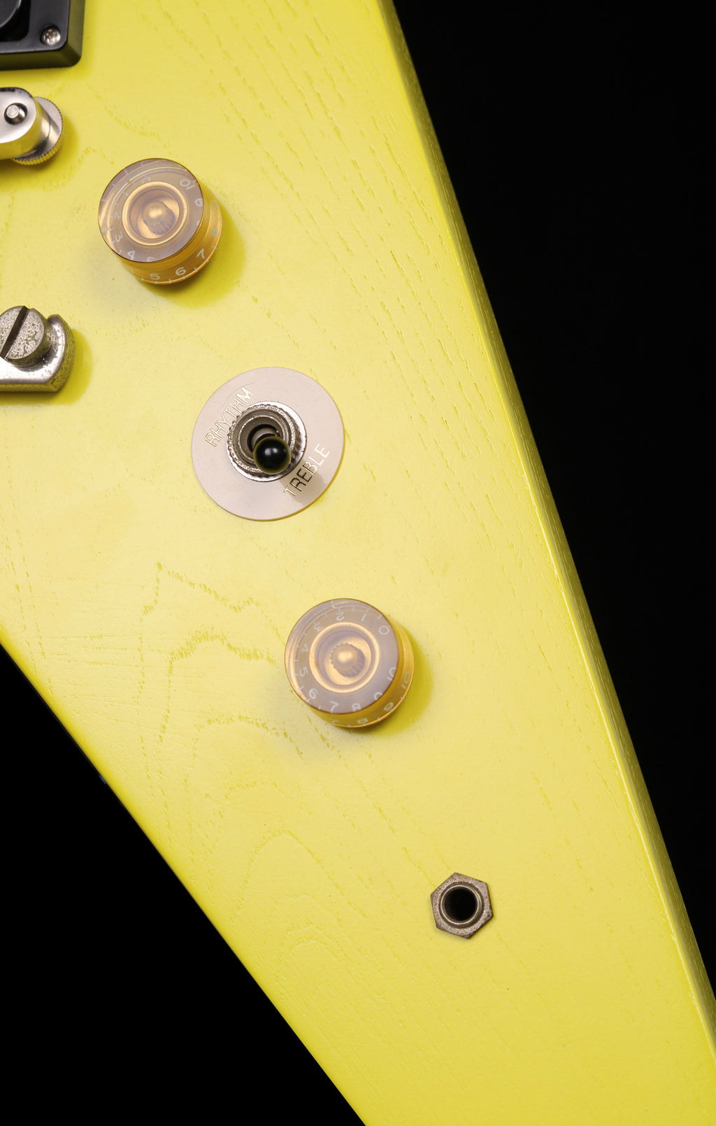 Greco MIJ Flying V Graffiti Yellow Refin 2002