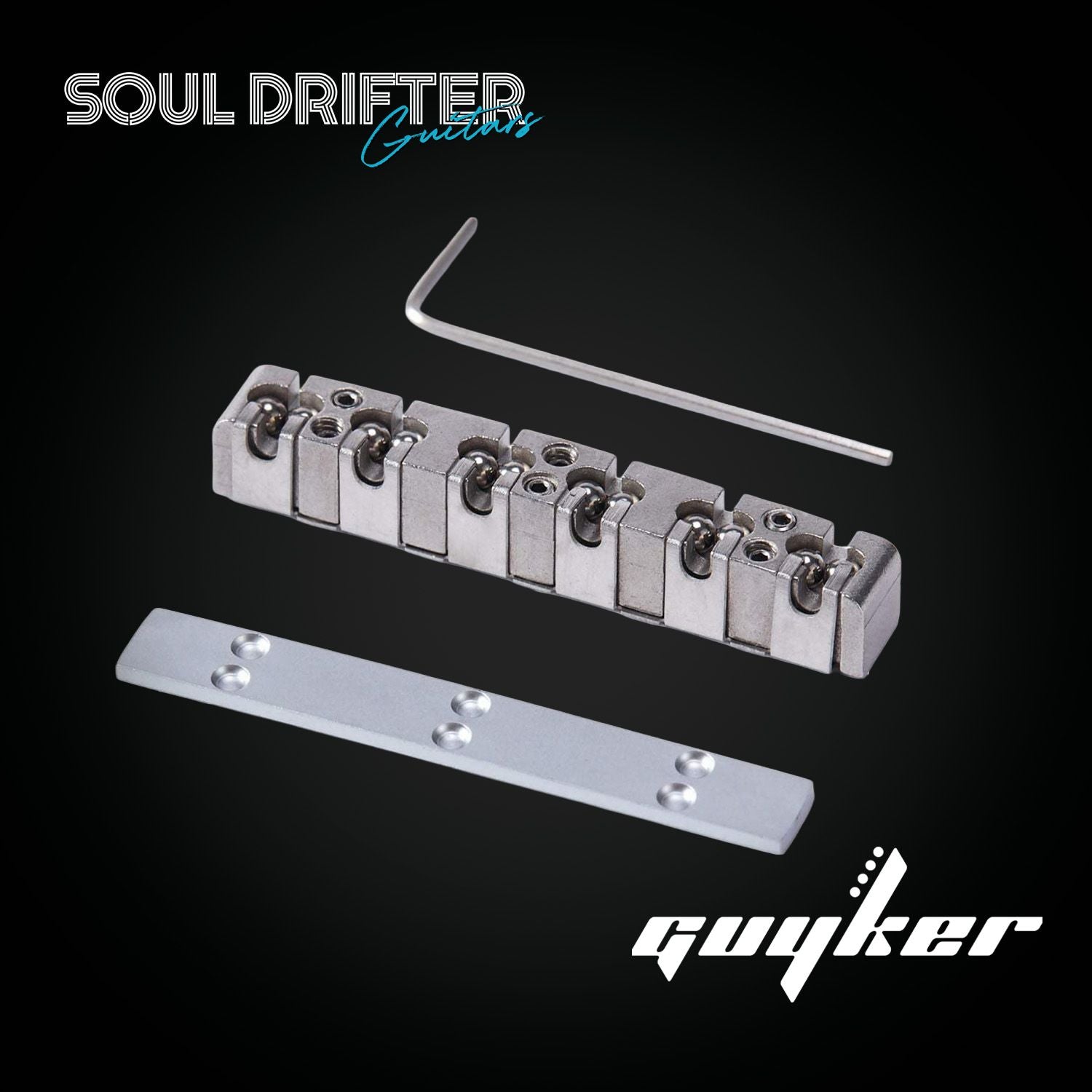 Guyker 43mm Adjustable Stainless Steel Nut for LP Guitars