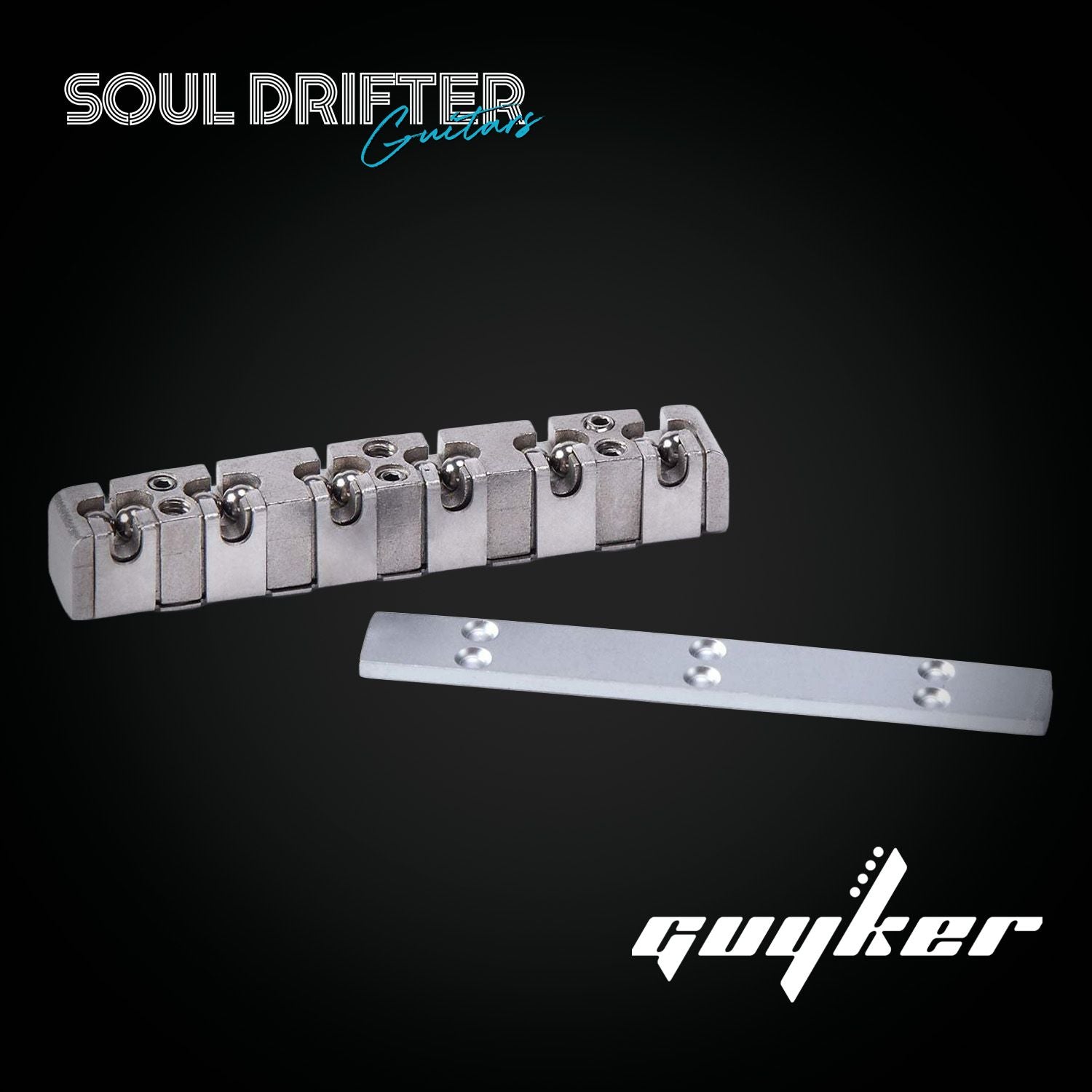 Guyker 43mm Adjustable Stainless Steel Nut for LP Guitars
