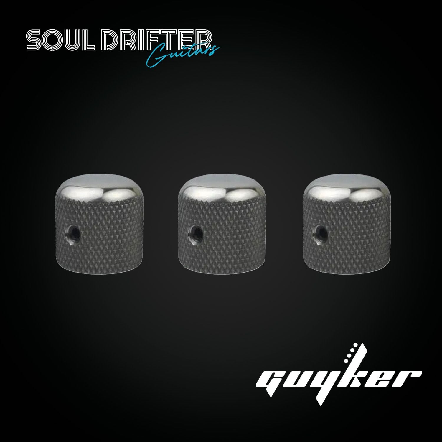 Guyker NS005-TI High Grade Titanium Alloy Electric Guitar / Bass Knobs