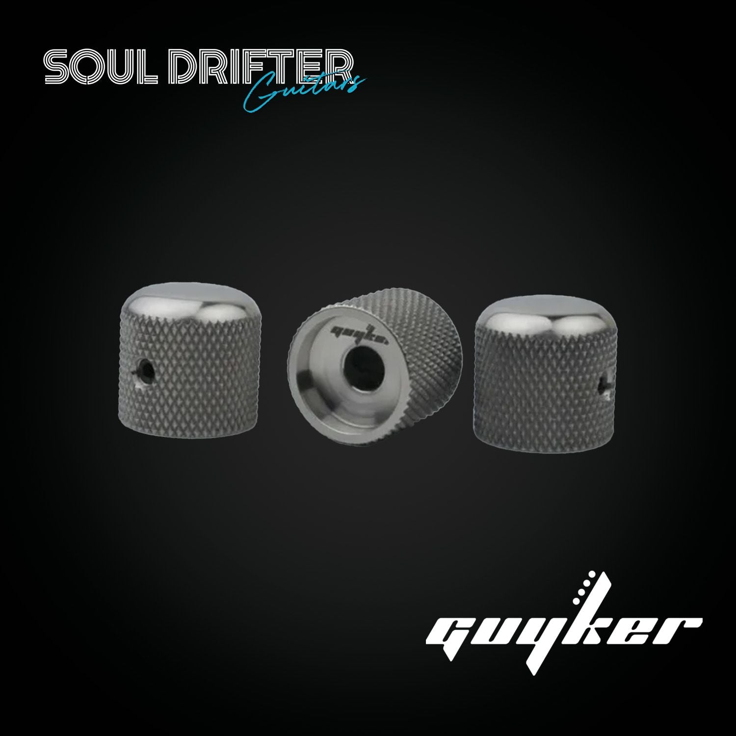 Guyker NS005-TI High Grade Titanium Alloy Electric Guitar / Bass Knobs