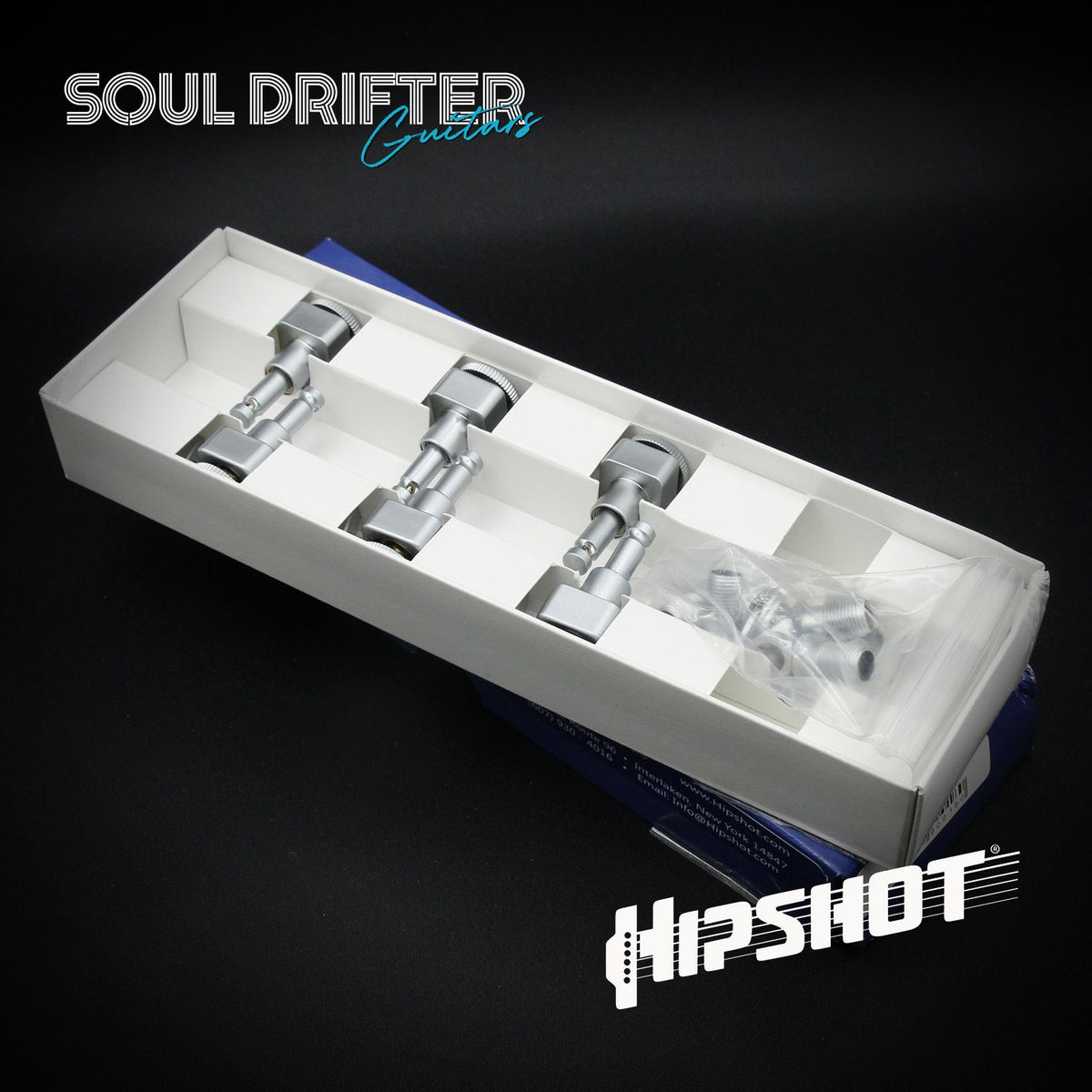 Hipshot Guitar Tuner Upgrade Kit Fender® Directrofit™ Grip-Lock Closed - Satin (6K1FEL0S)