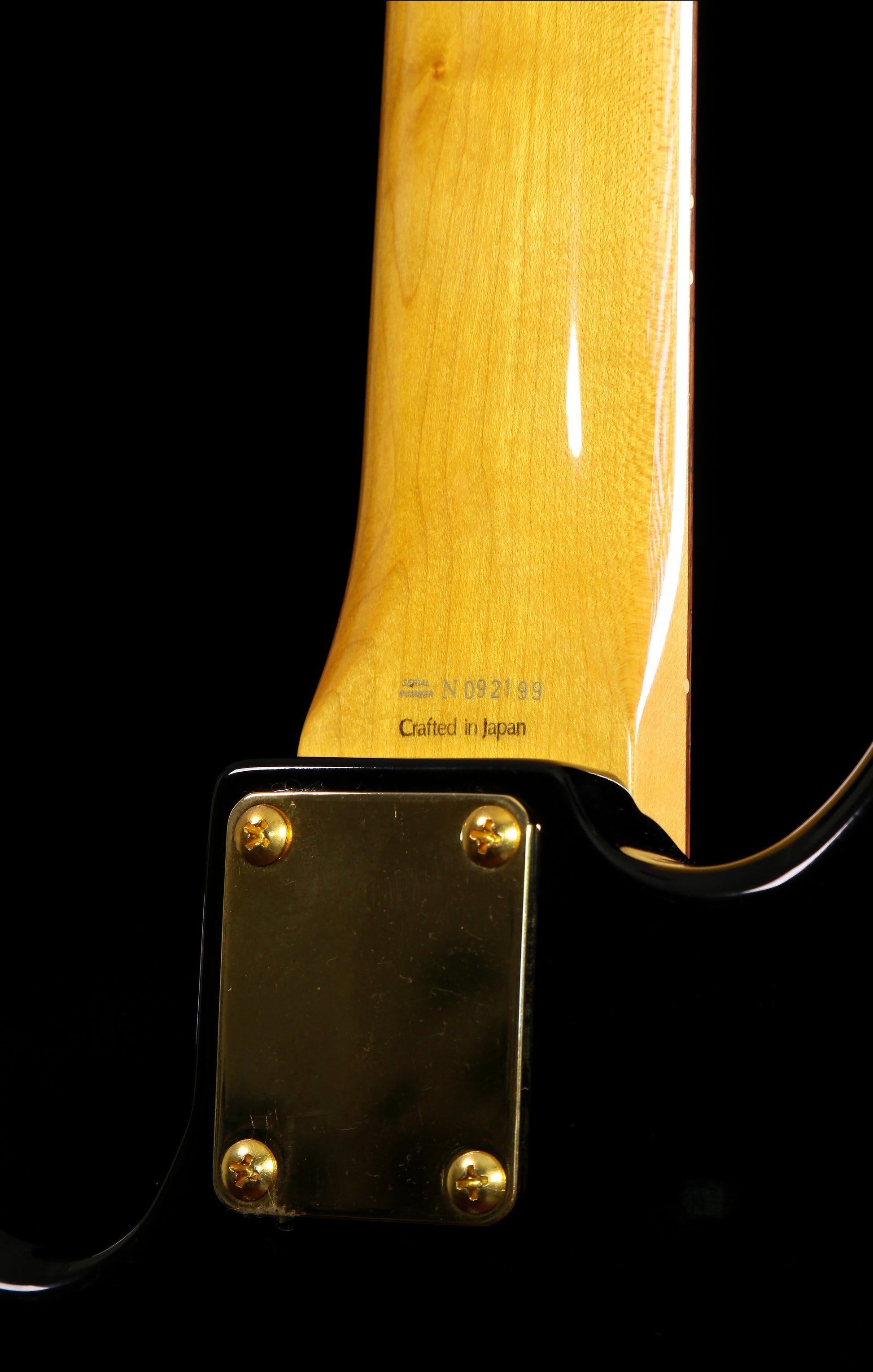 Fender JB-62 '62 Reissue Jazz Bass Black 1995-1996 Upgraded Gold Hardware