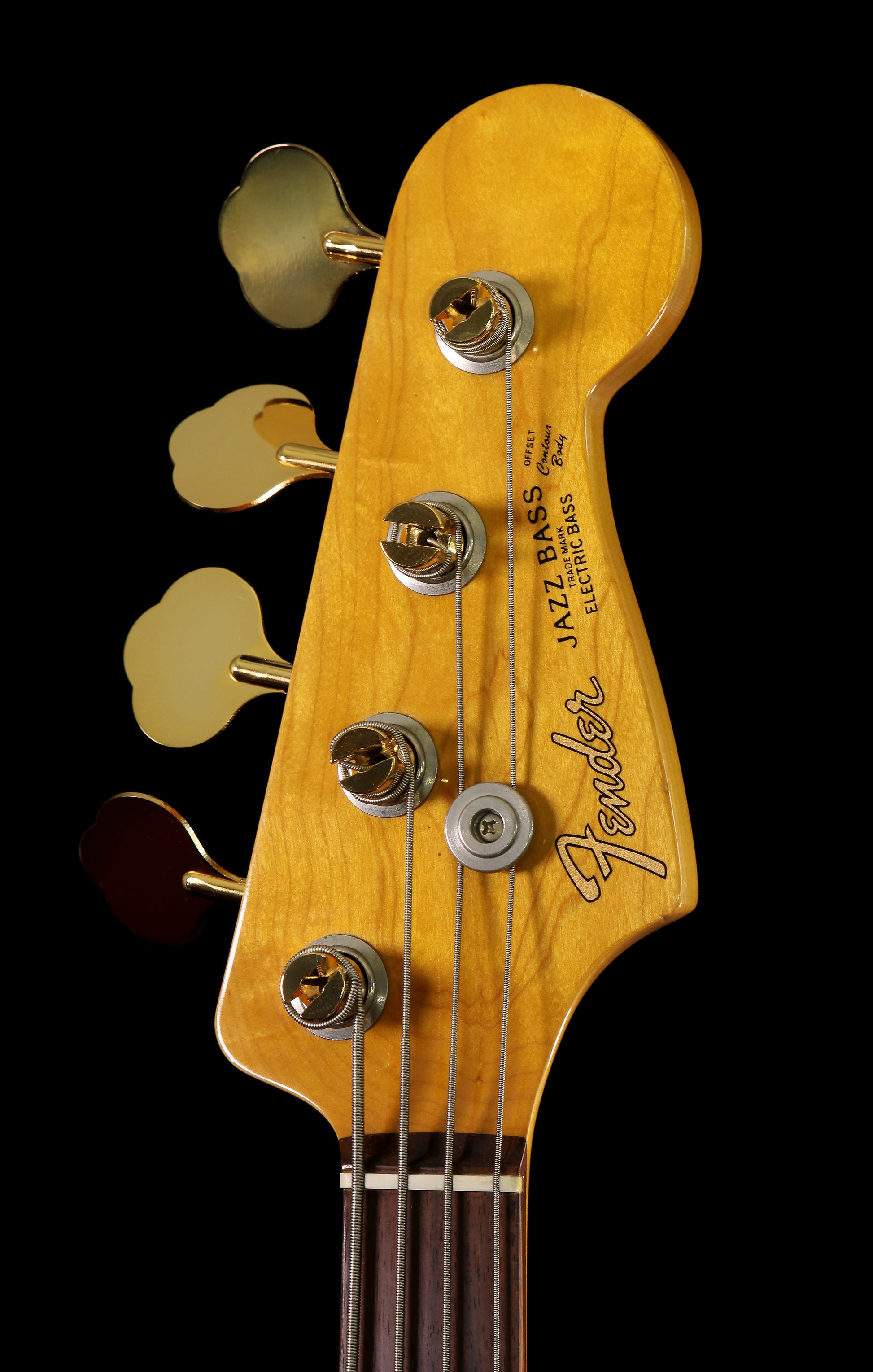 Fender JB-62 '62 Reissue Jazz Bass Black 1995-1996 Upgraded Gold Hardware