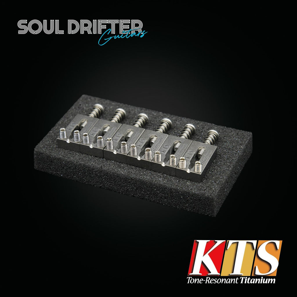 KTS Titanium Block Saddle Set For Strat® Style Bridge (PR-17)