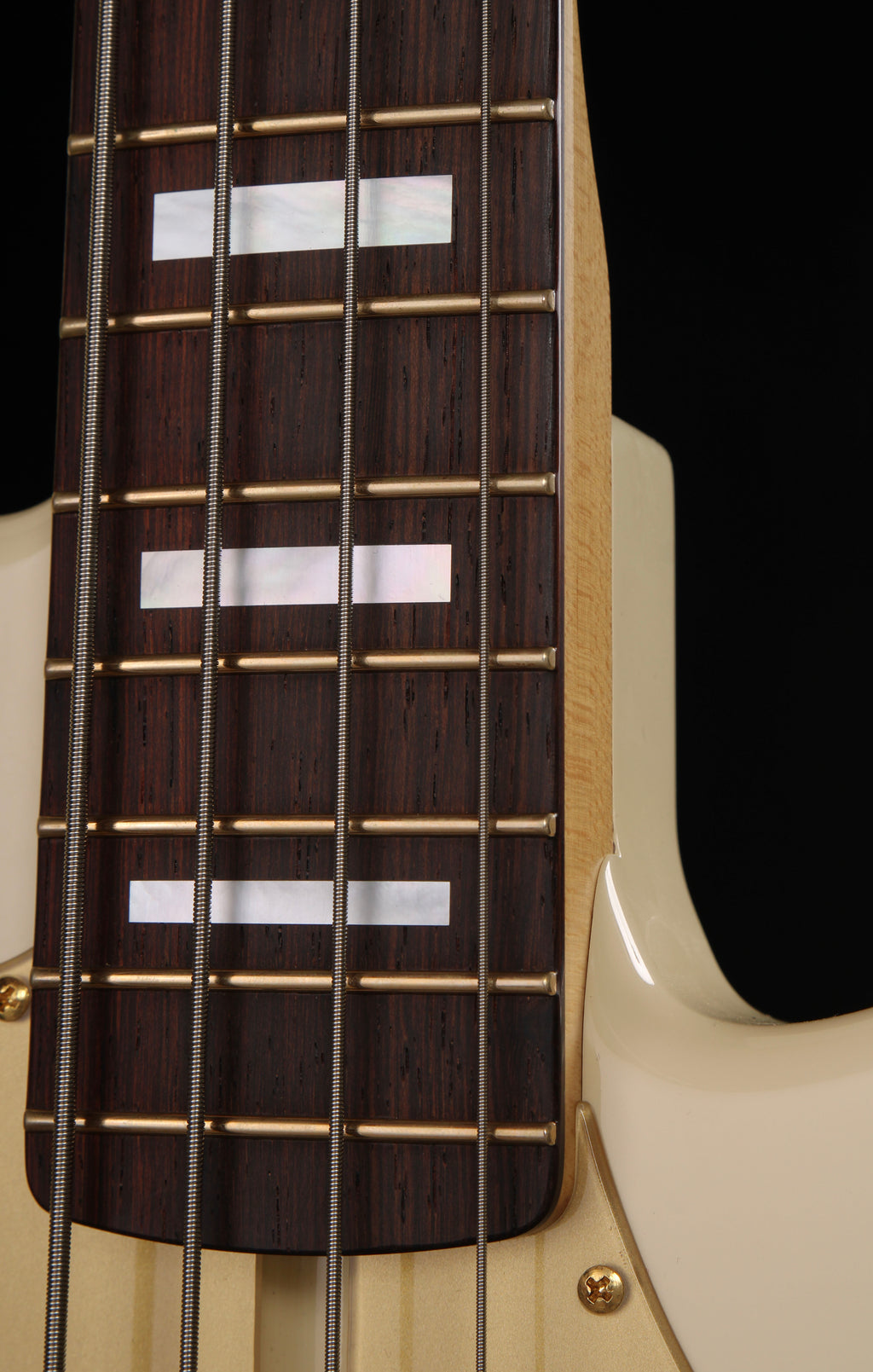 KZ Guitar Works The KZ Francisco Jed Elliott Signature Precision Bass Vintage White